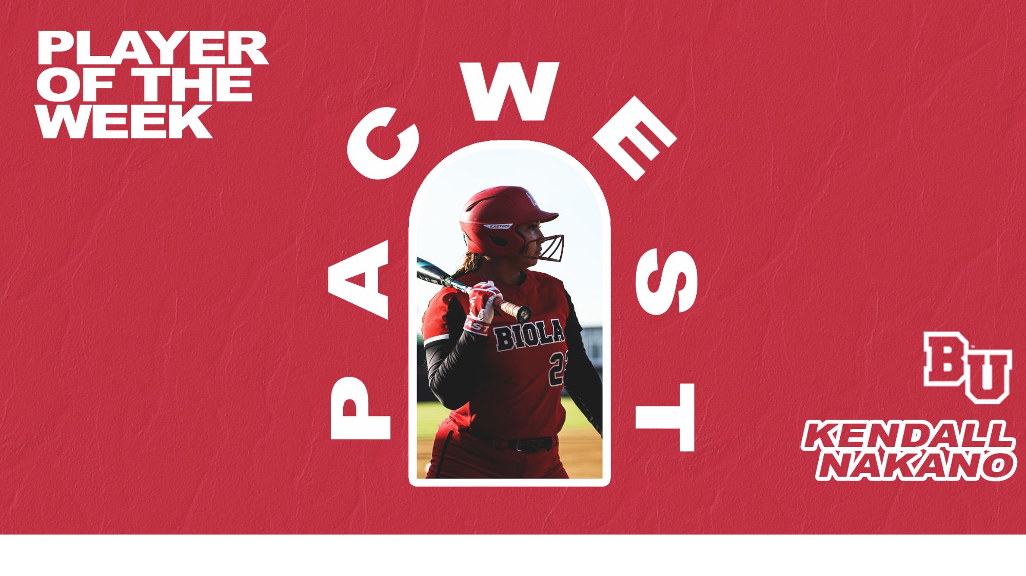 SB Kendall Nakano PacWest Player of the Week