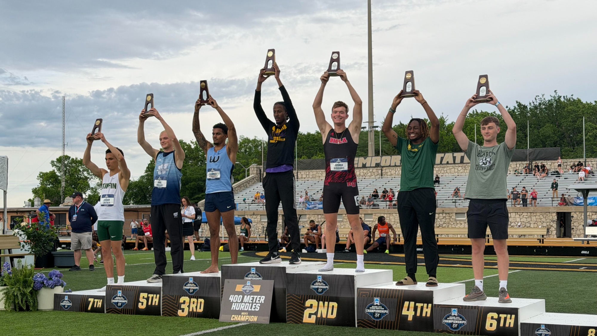 Widdows on podium