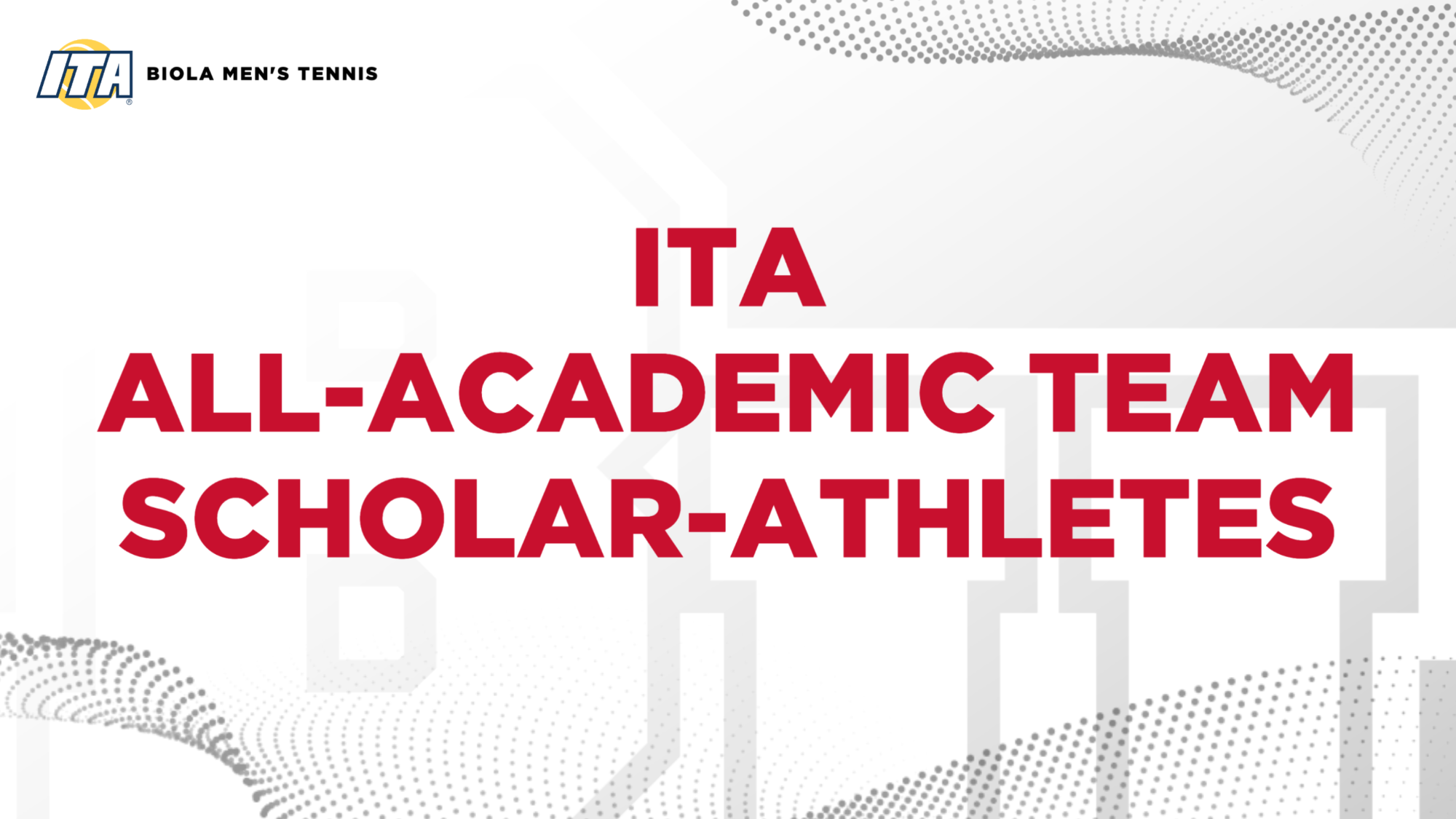 ita men's tennis scholar athletes