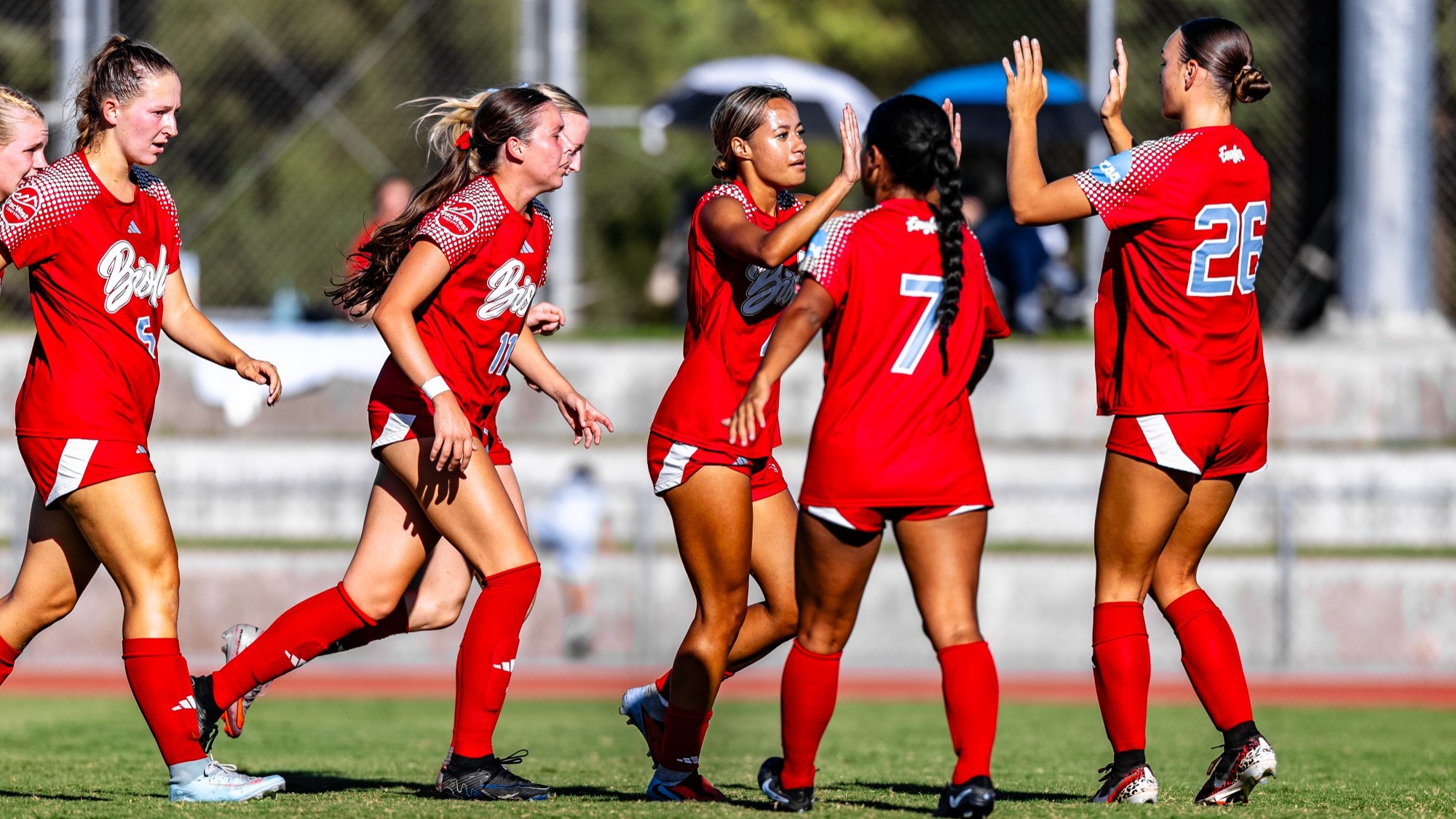 Jade Alverio celebrating