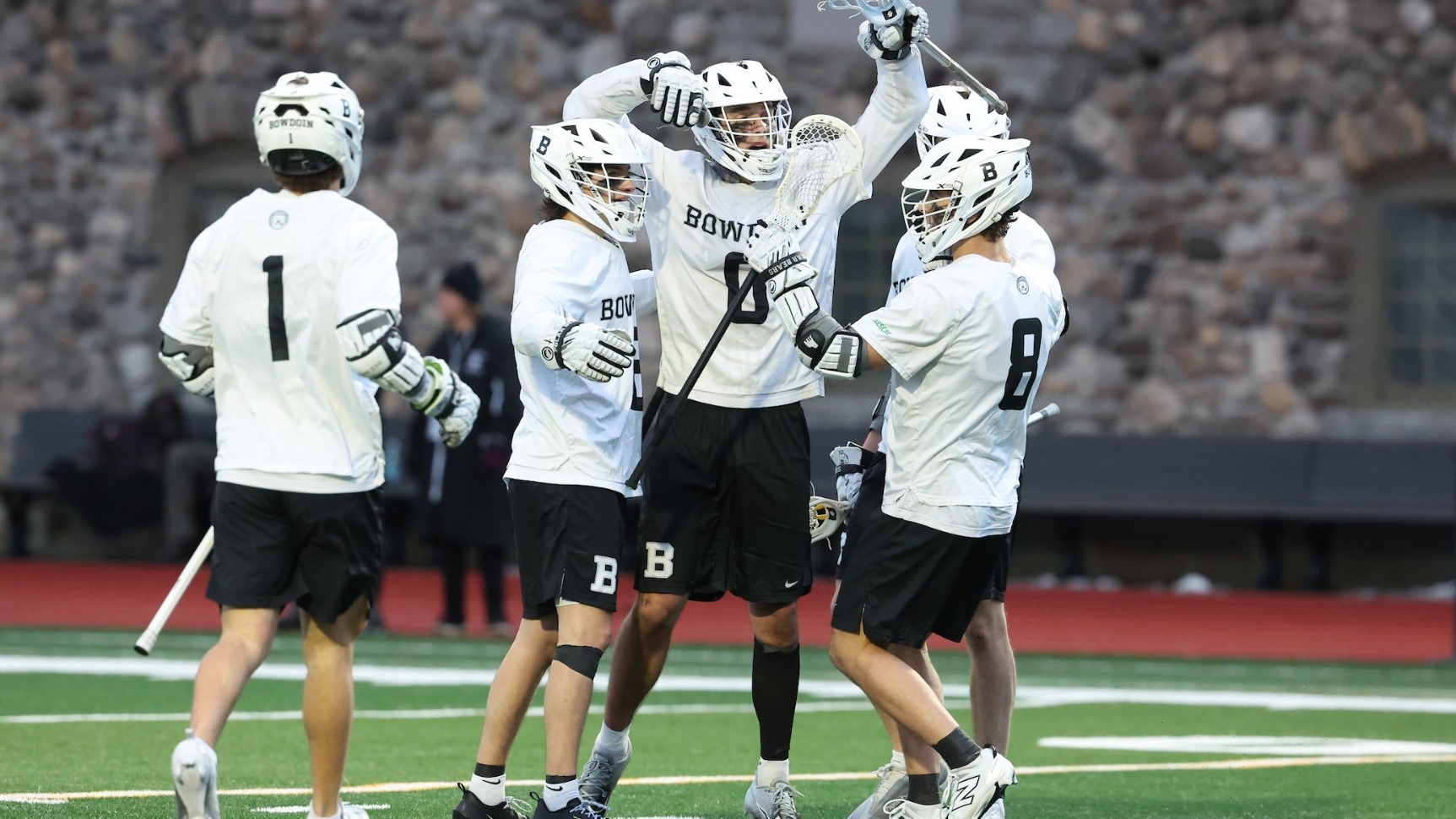 men's lacrosse celebration