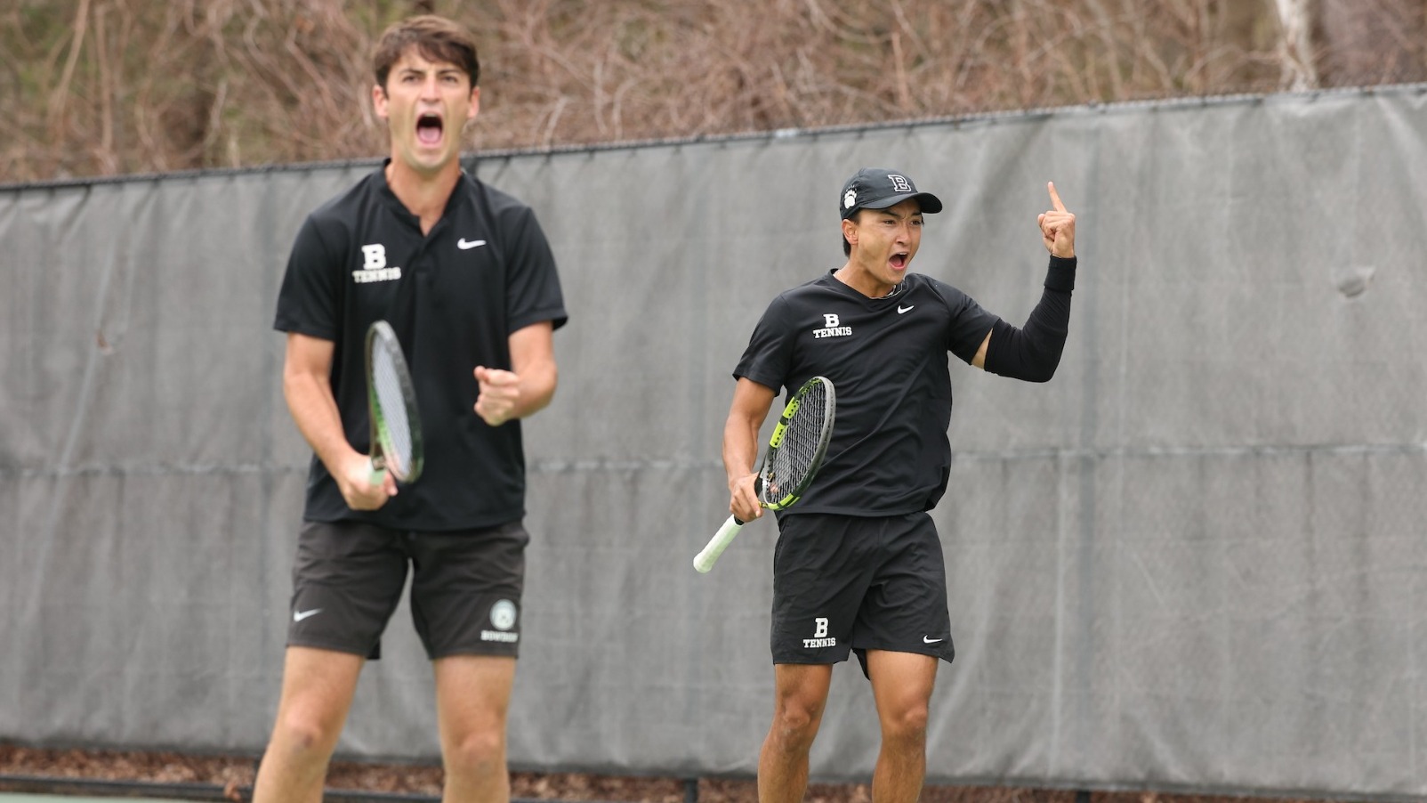 Men's Tennis celebration