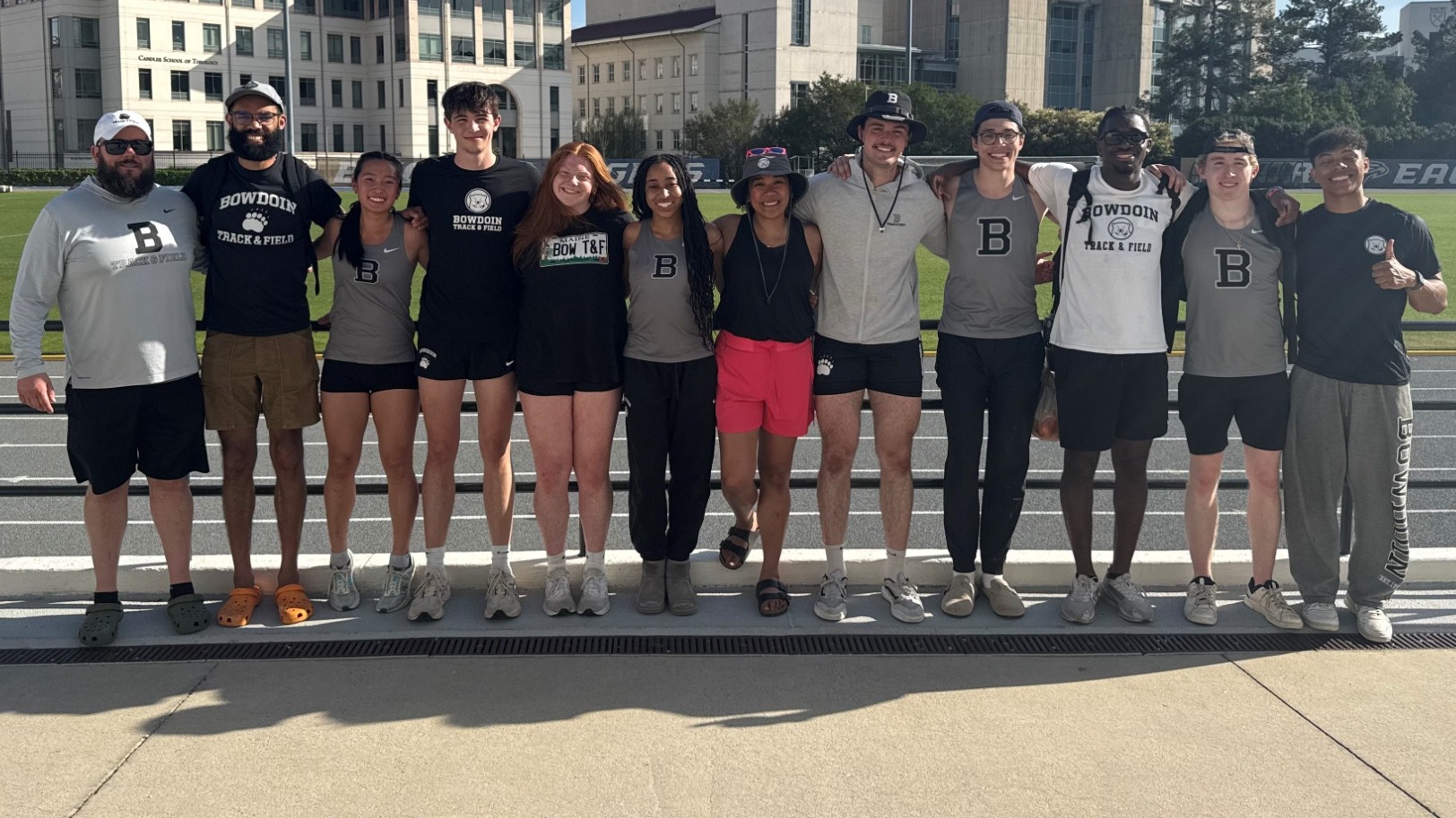 Track team at Emory