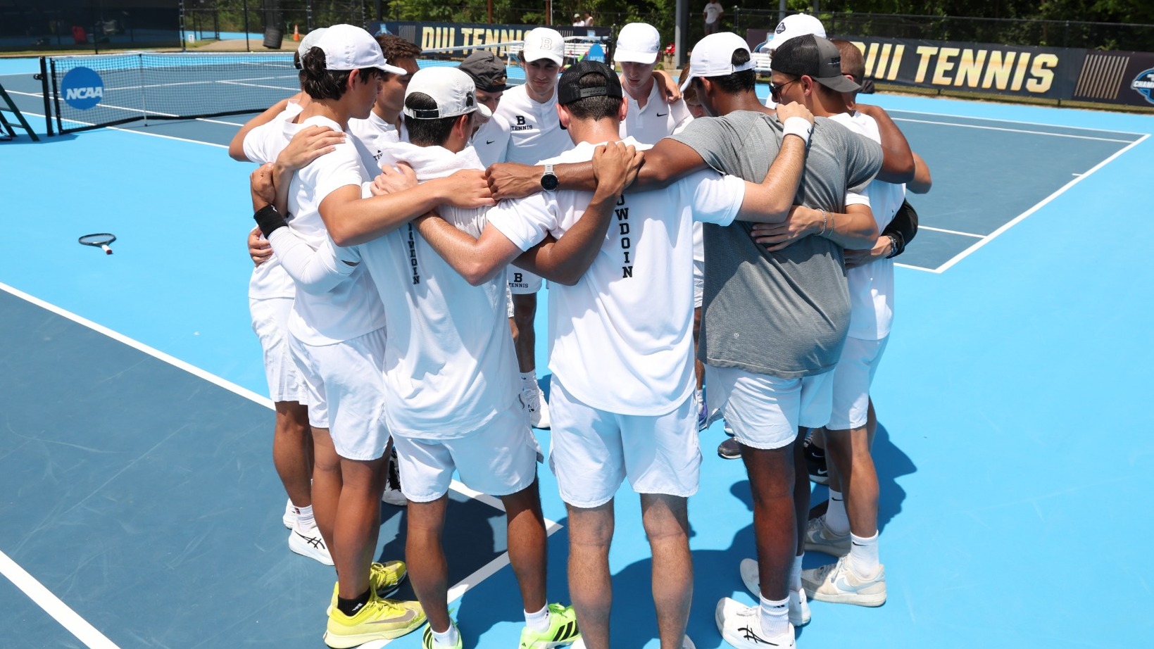 Men's Tennis huddle