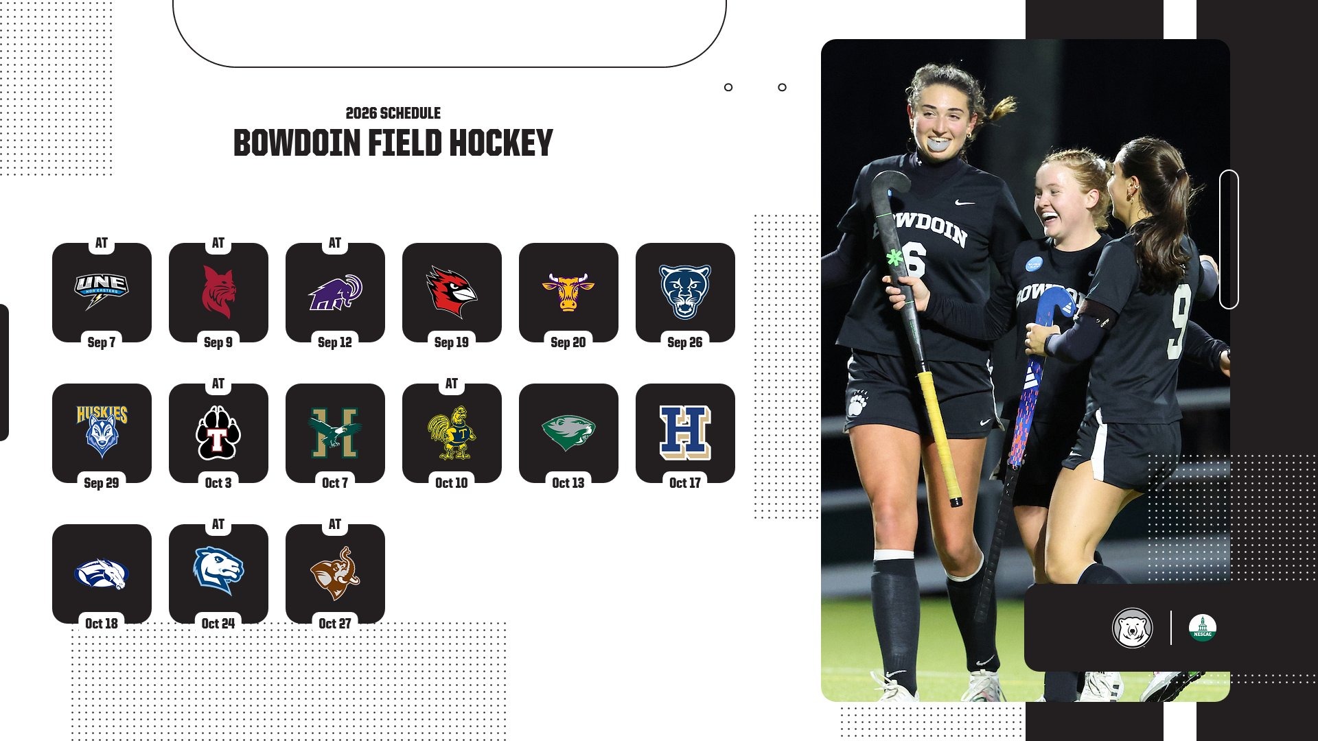 2026 Bowdoin field hockey schedule
