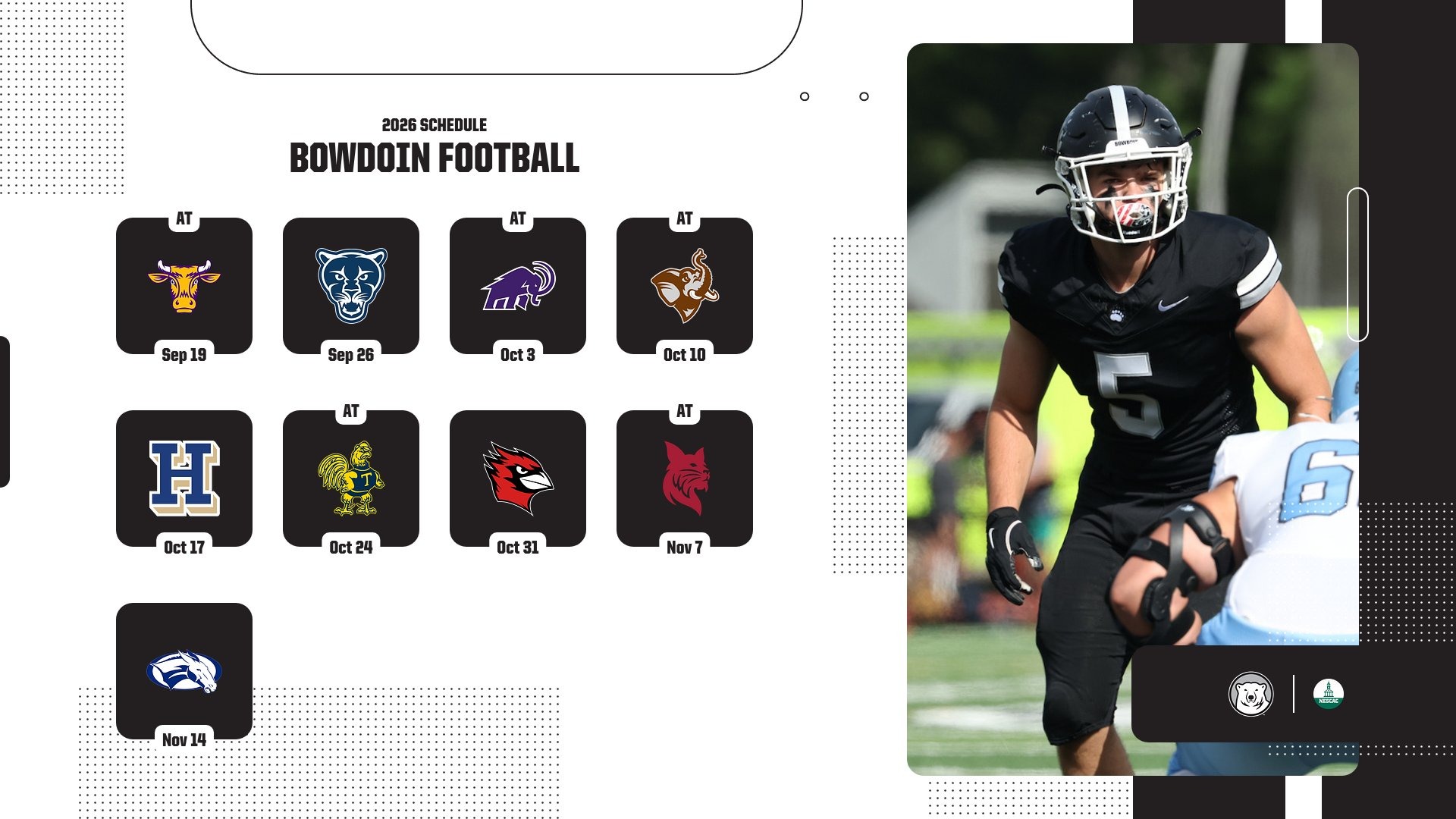 2026 Bowdoin Football schedule