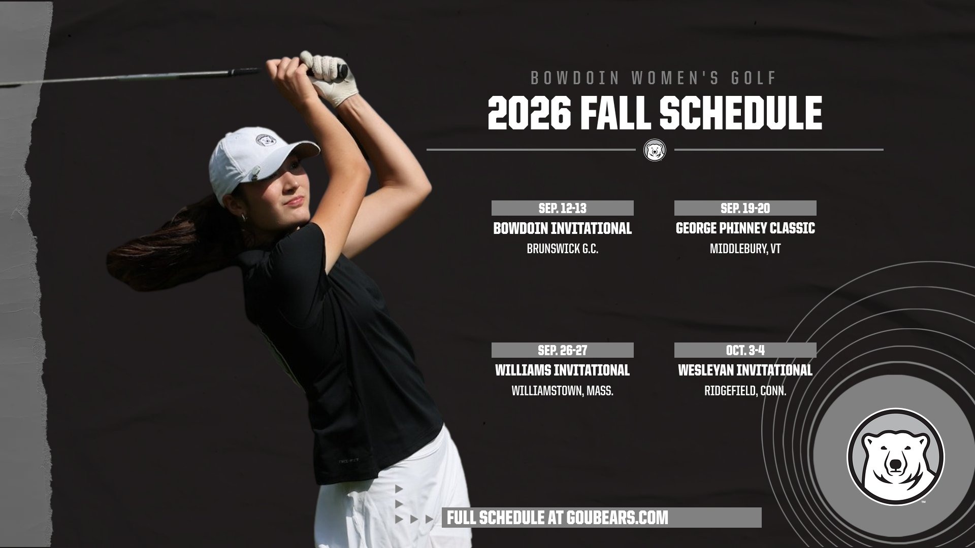 Women's Golf Schedule