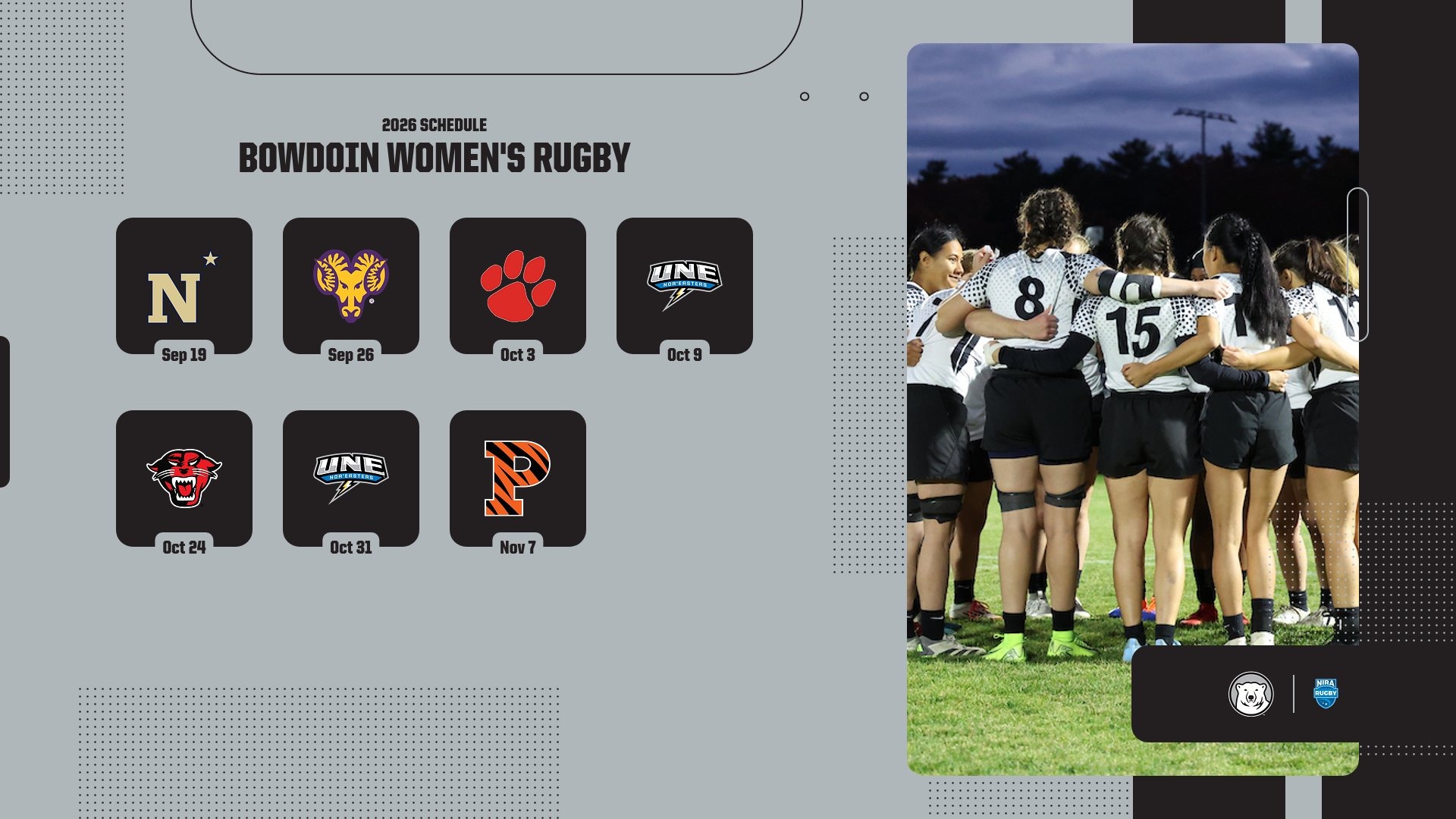 2026 Women's Rugby schedule