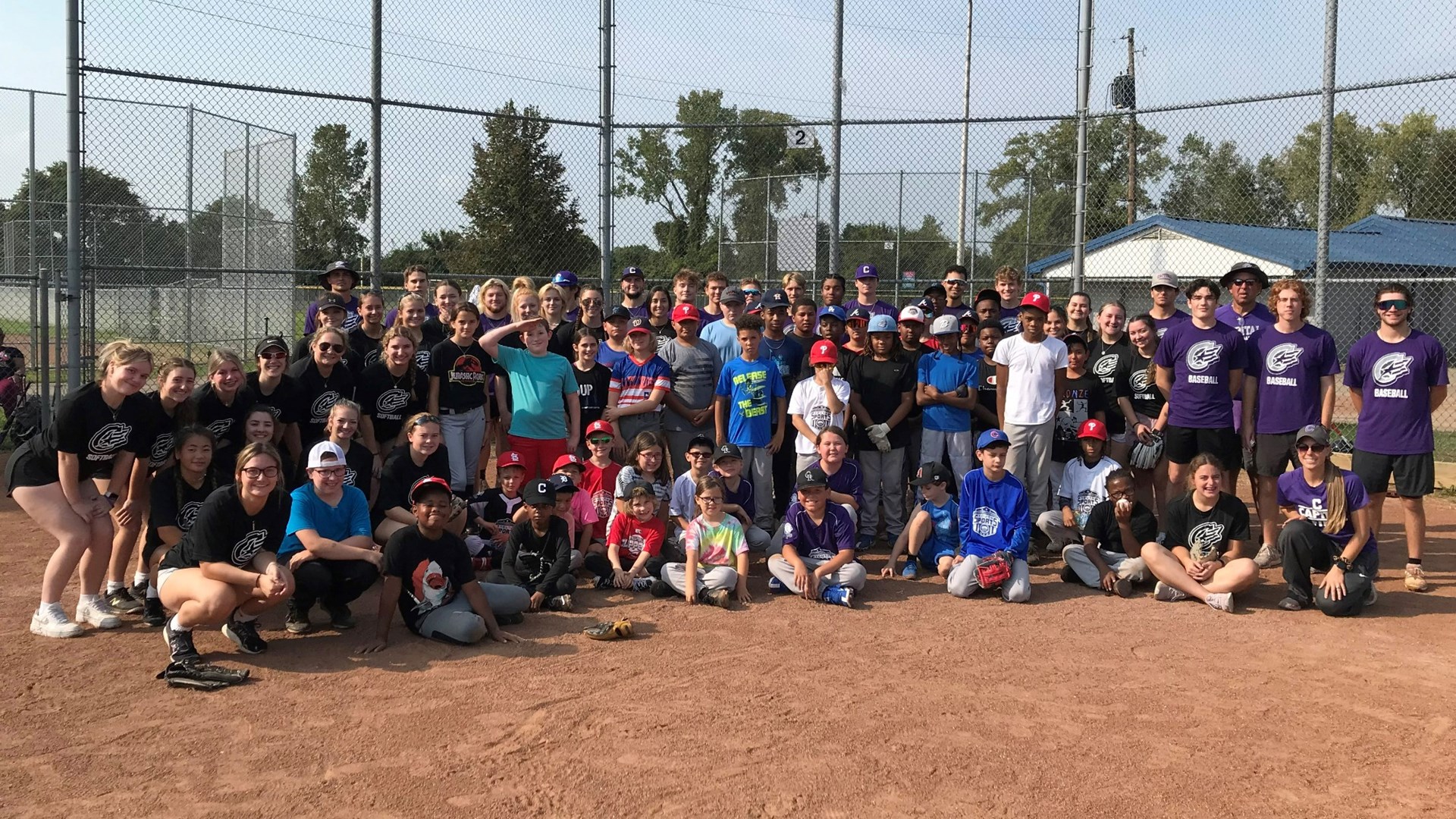 Baseball and Softball Teams Come Together with Columbus Community