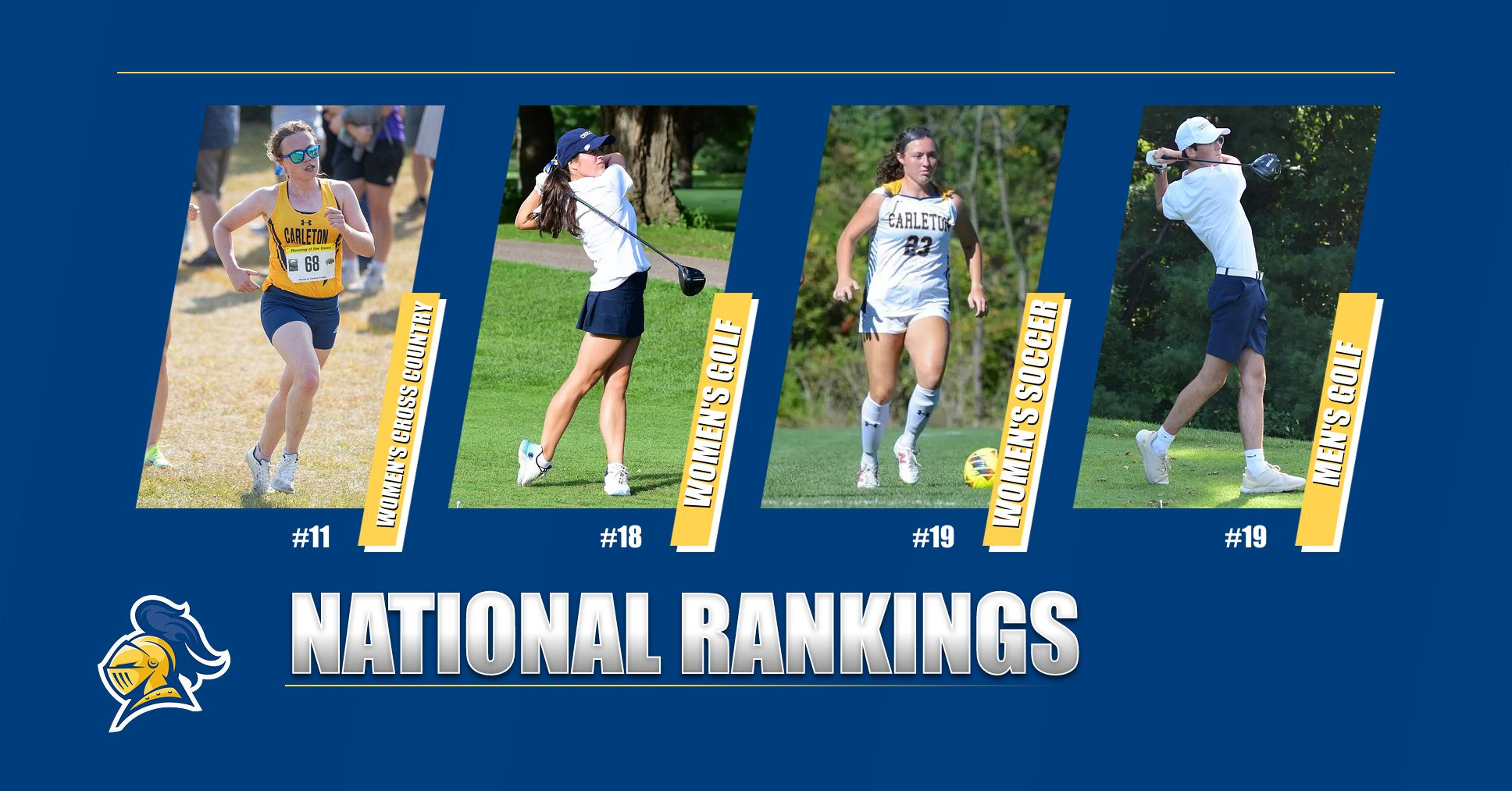 Four Carleton teams still found in national rankings Carleton College