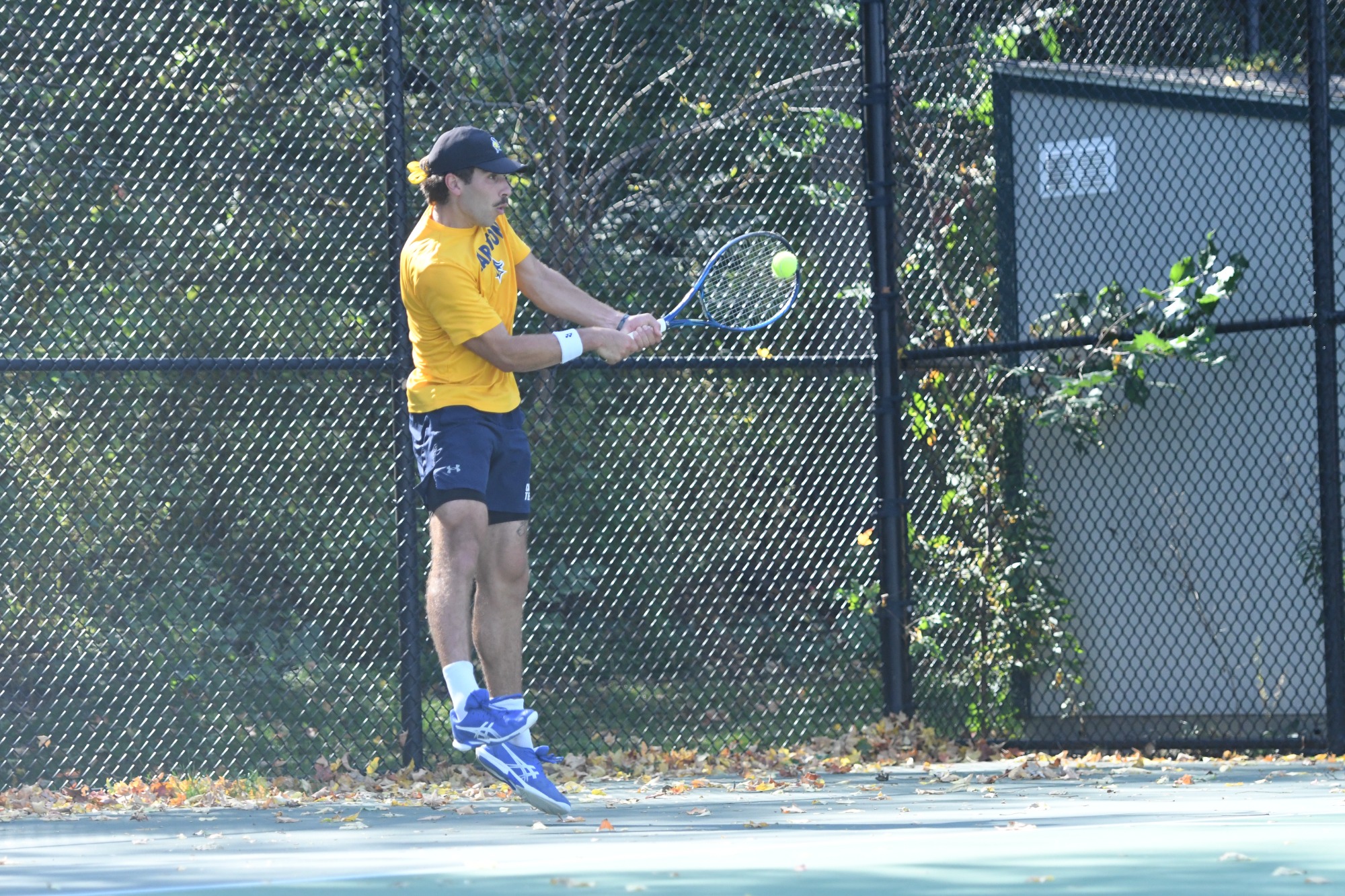 Jack Rivkin hits the ball