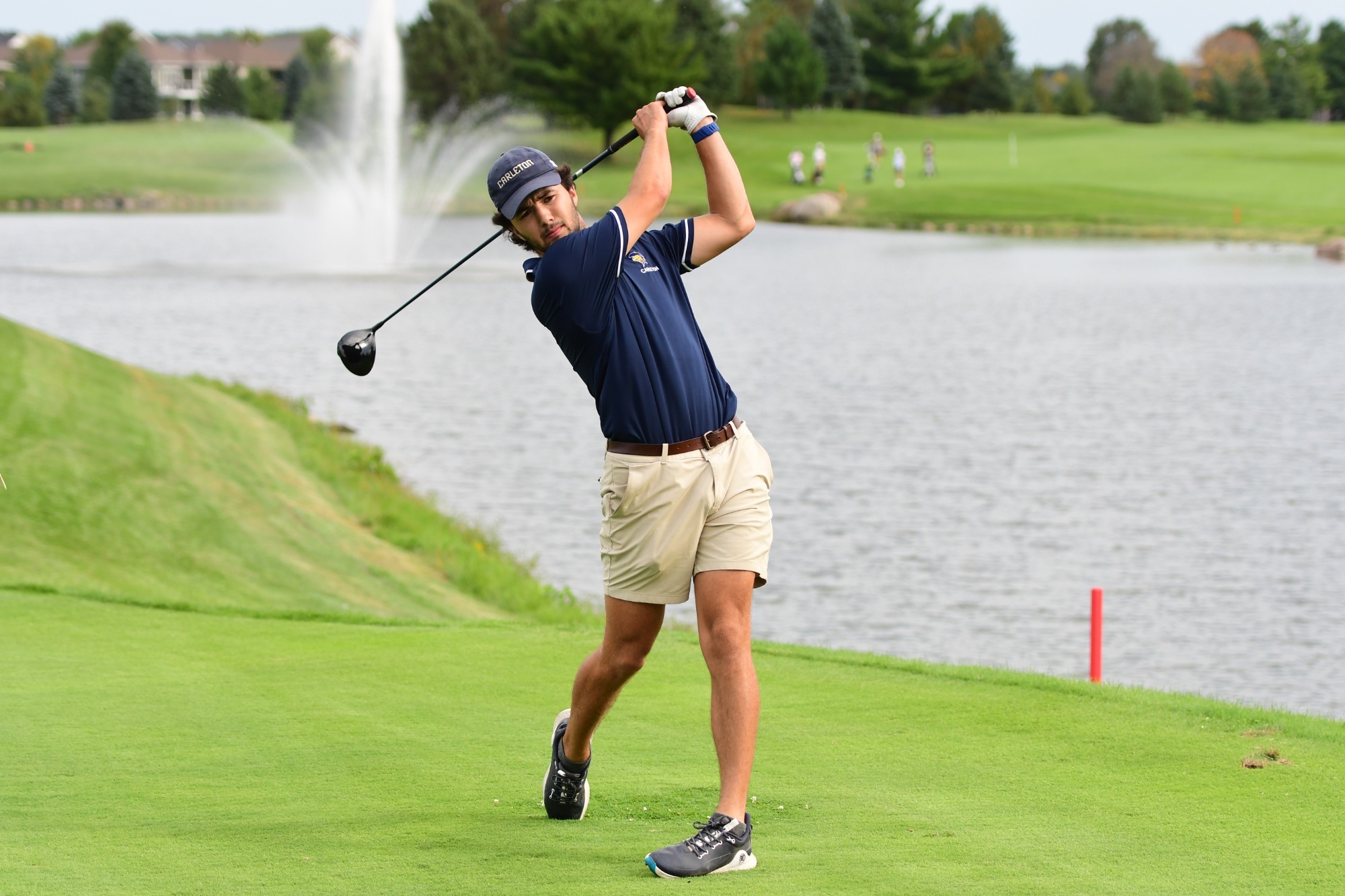 Gordon Walker swings golf club