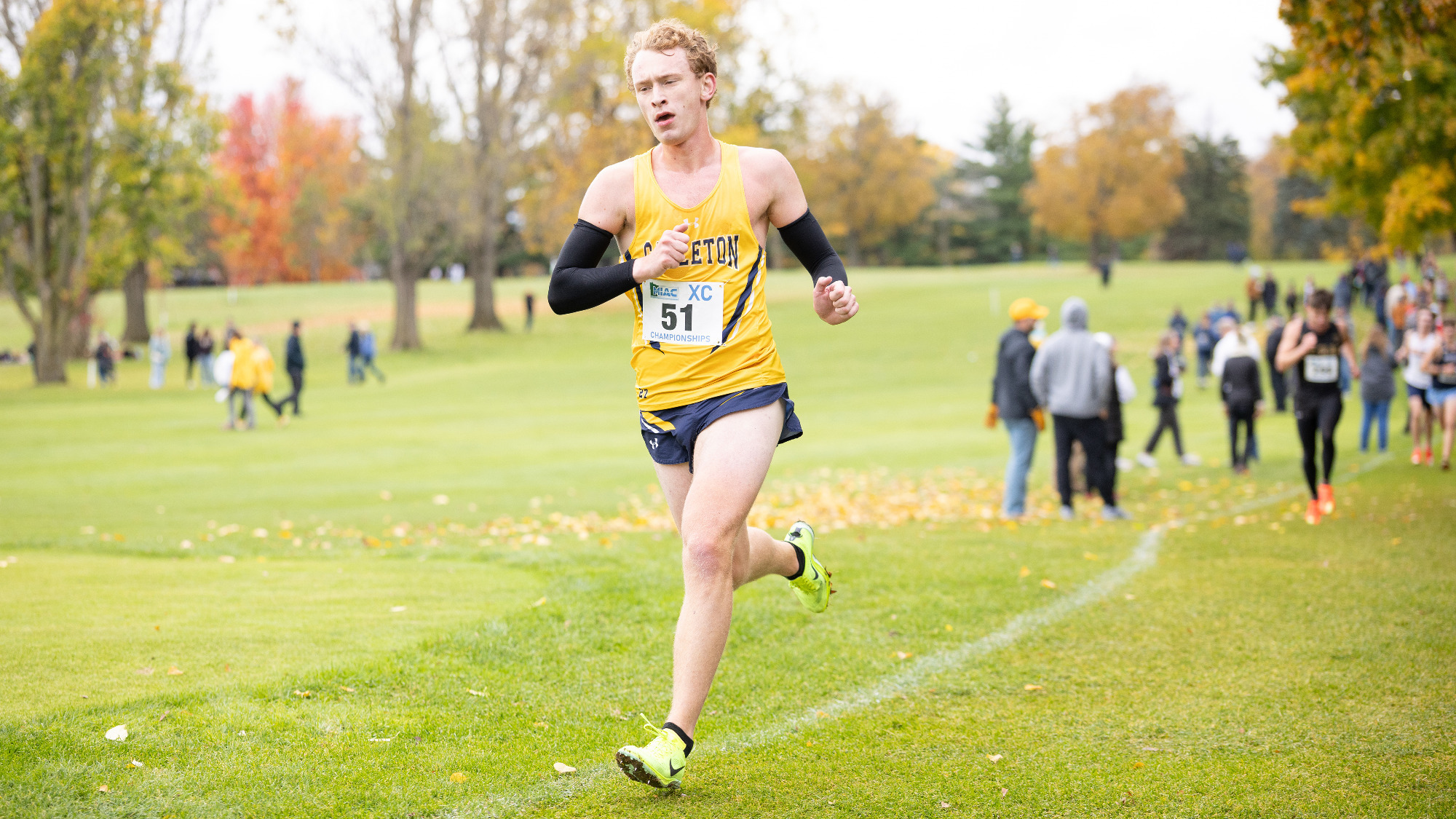 Andrew Jamison running during a race