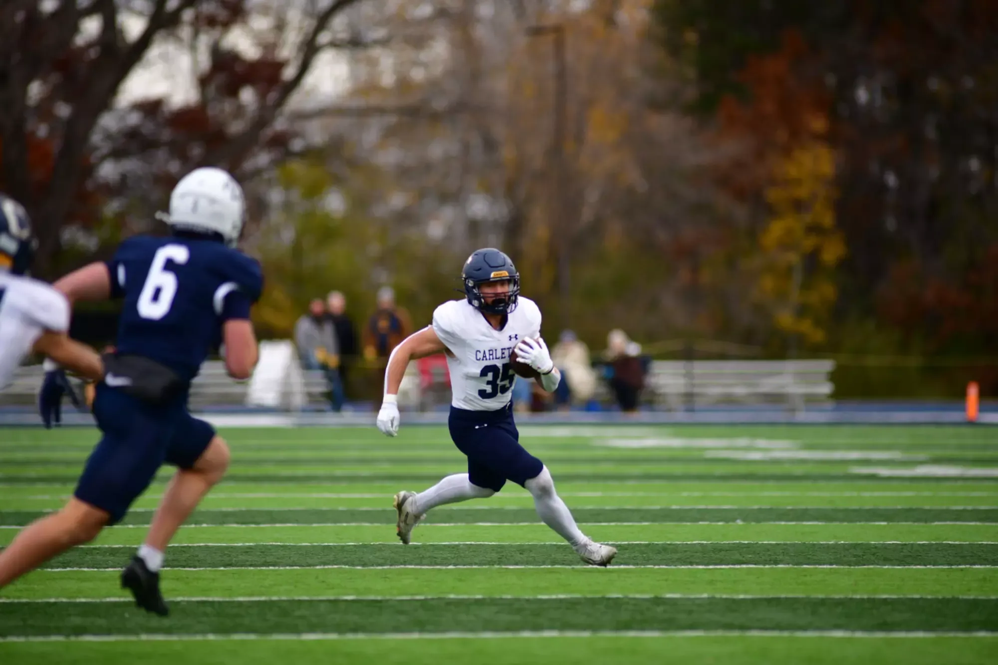 Evan Olds runs.