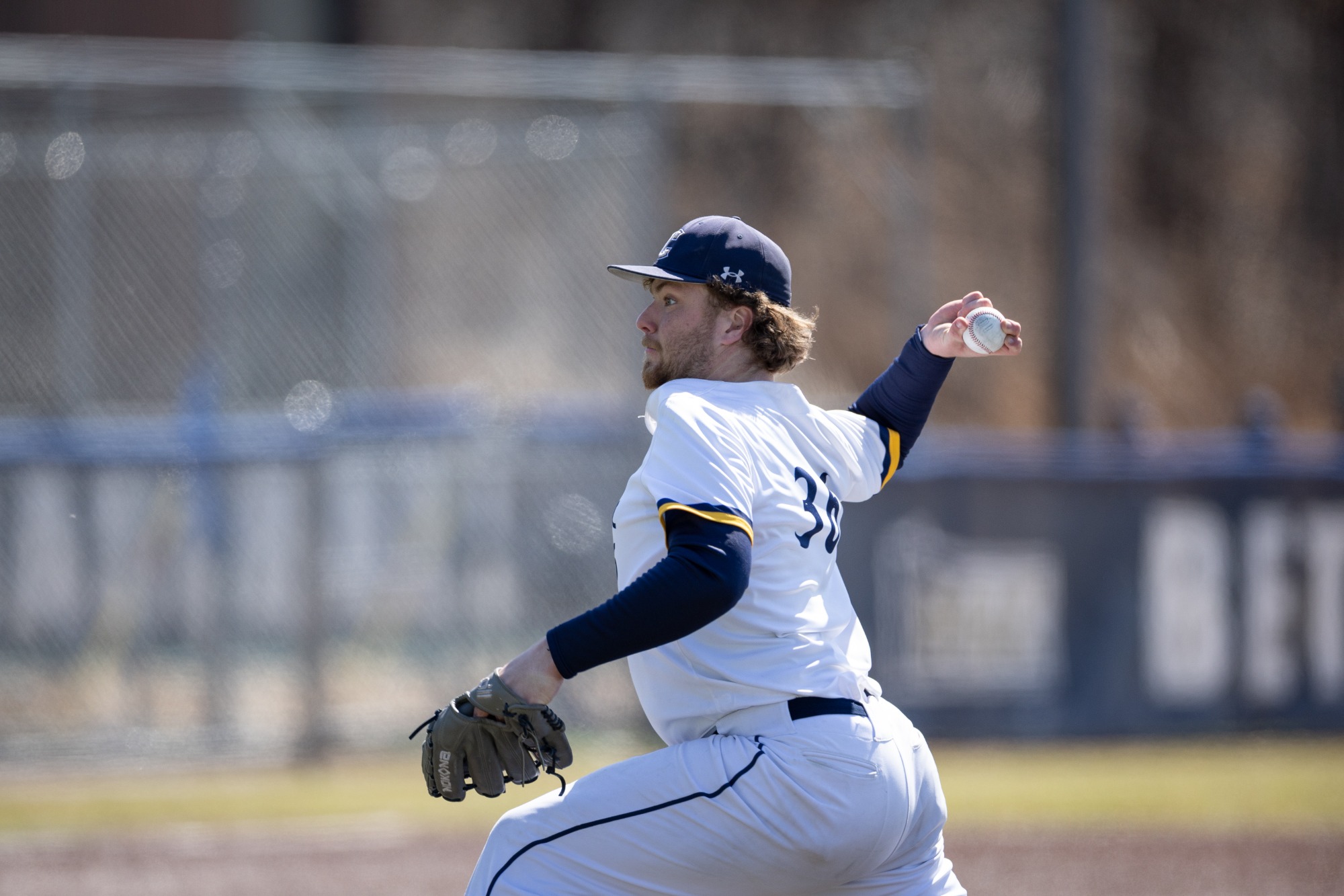 Will Schnepf winds up to pitch. 