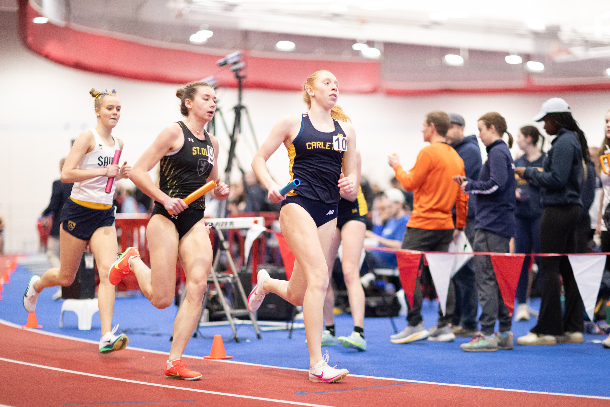 Kayla Marx racing during a relay
