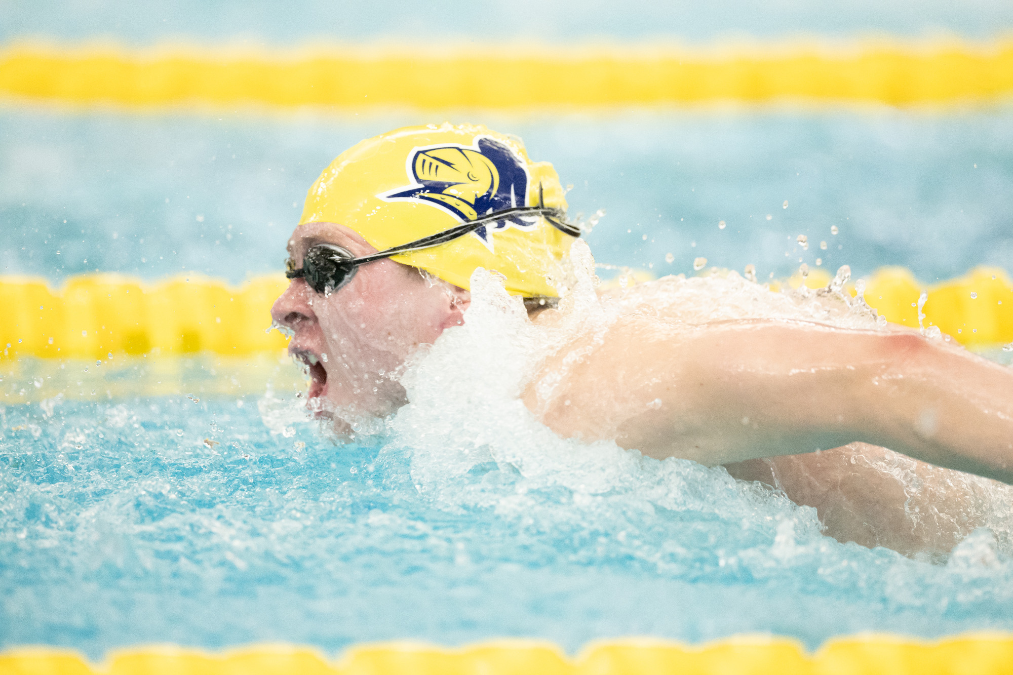 Jackson Rankin during a butterfly race