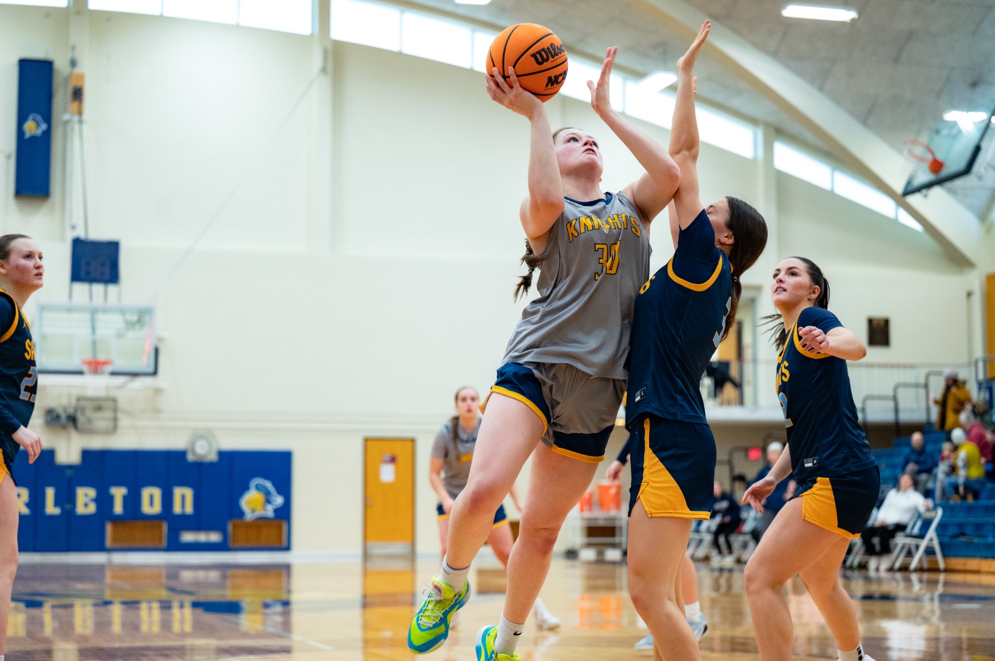 Liesl McCallum goes up for a layup