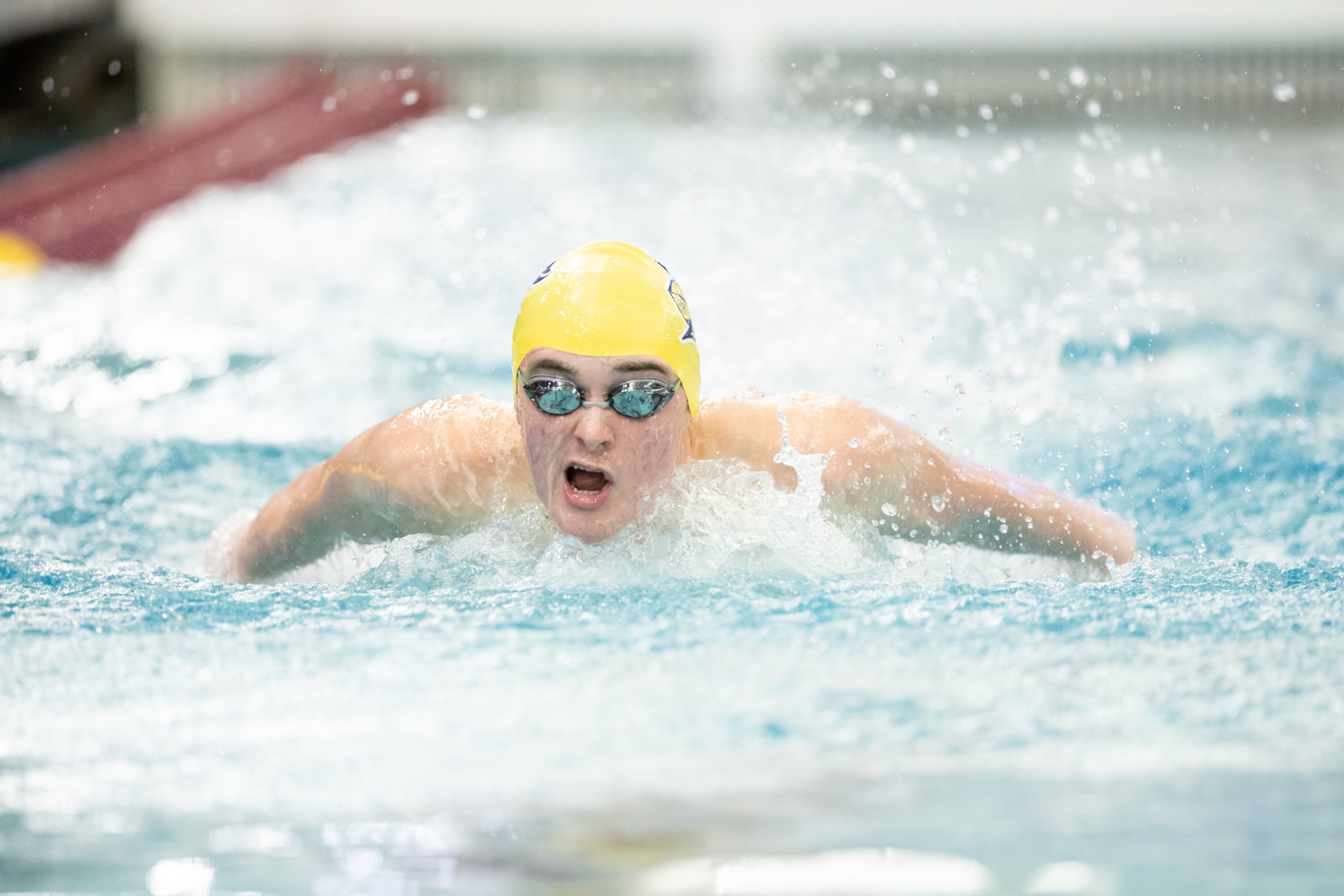 Matthew Krogman pushes above the surface
