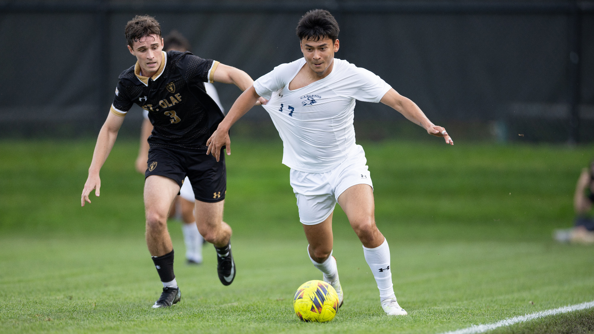 Dylan Stiffler tries to pull away from a defender