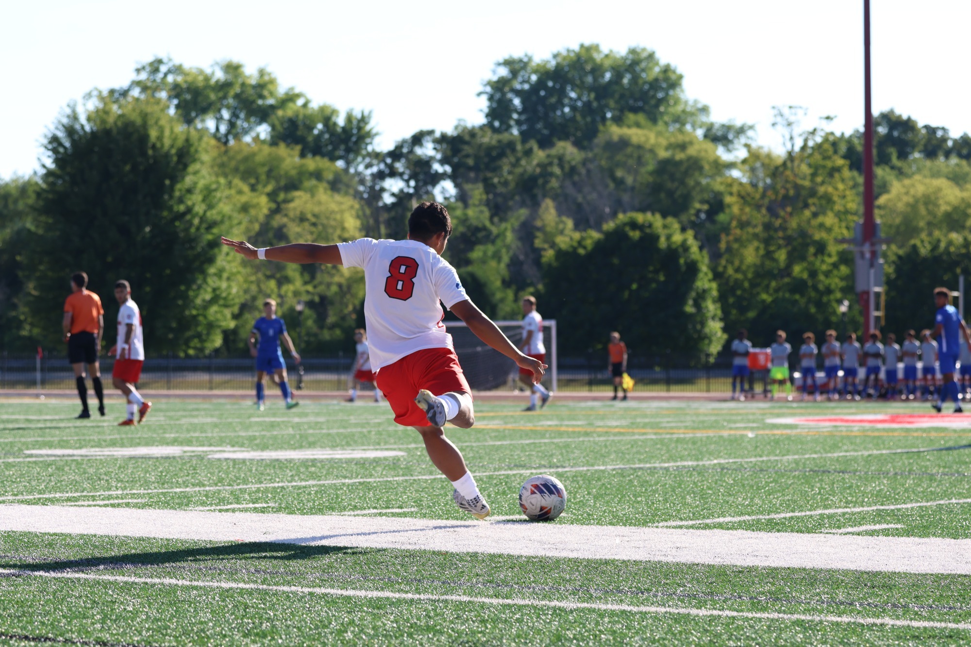 Jordan Mok takes the kick