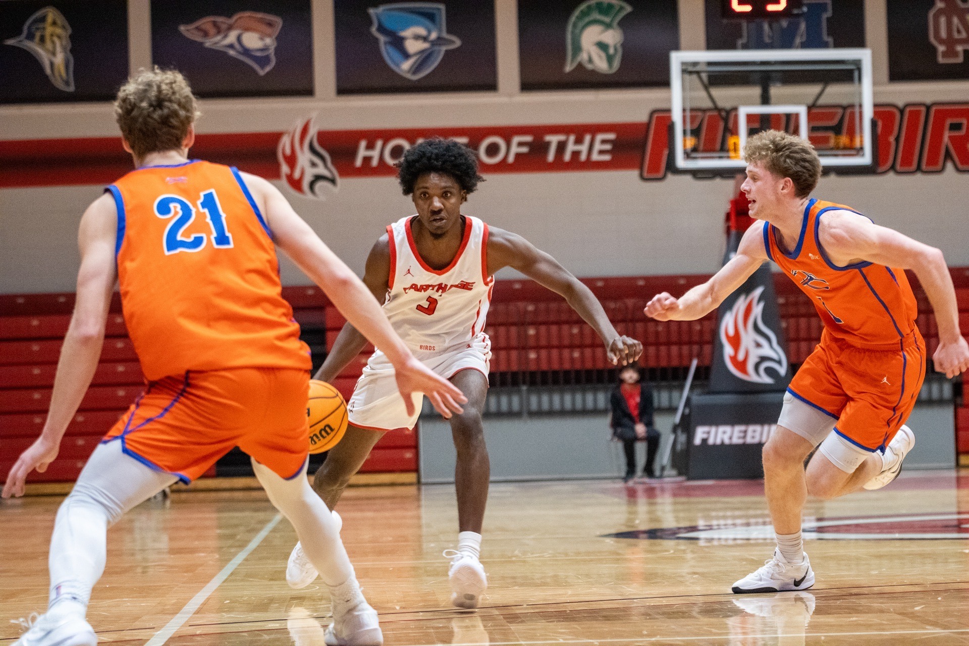 Antuan Nesbitt dribbles through traffic