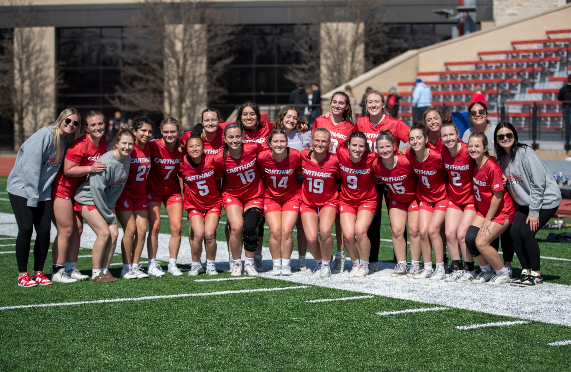 WLAX Team groups up after senior day