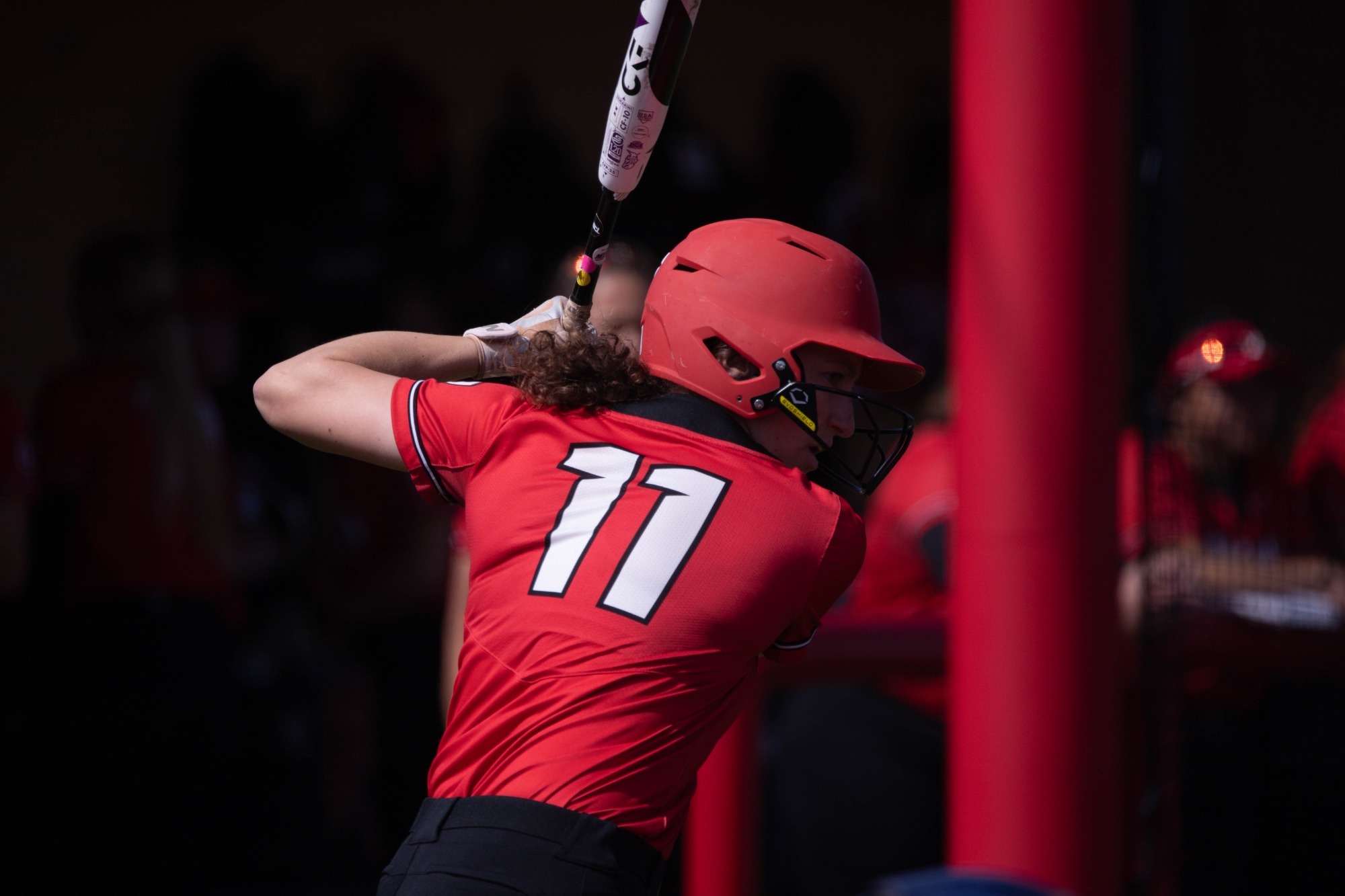 Clare Rettler at bat