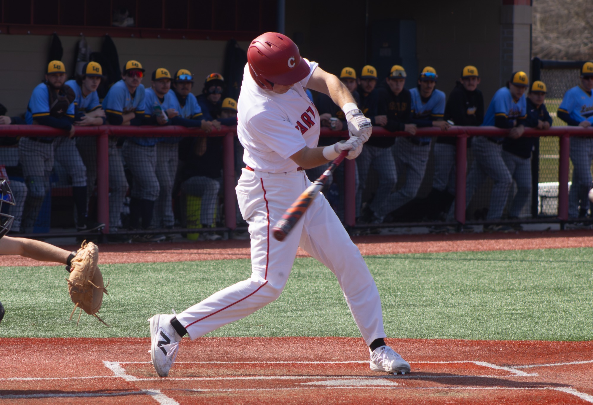 Baseball player at the plate