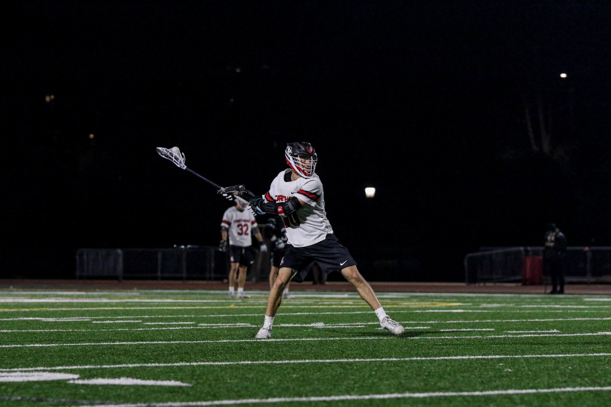 Brandon Sawicki goes for a shot