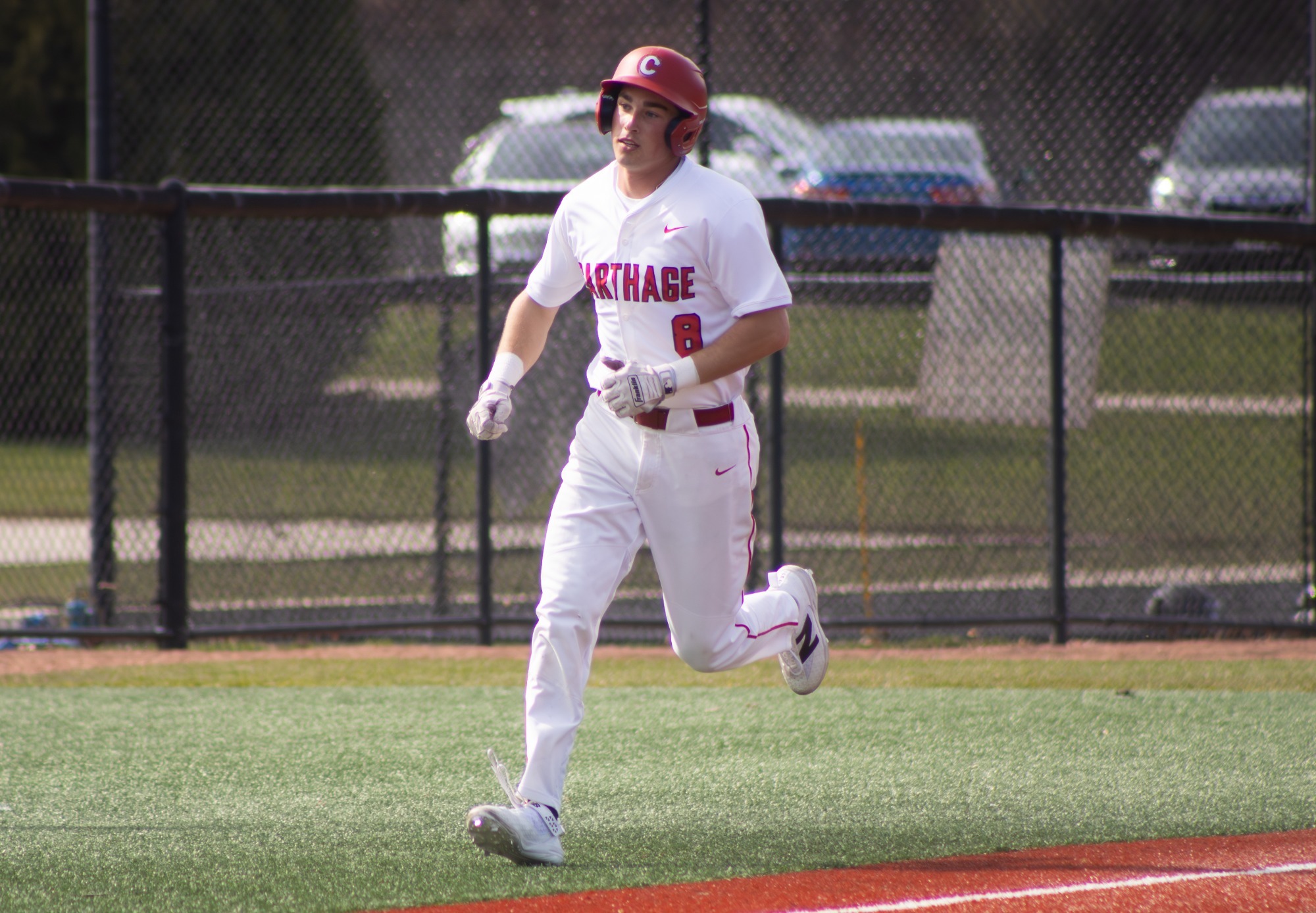Paul Reedy trots around the bases
