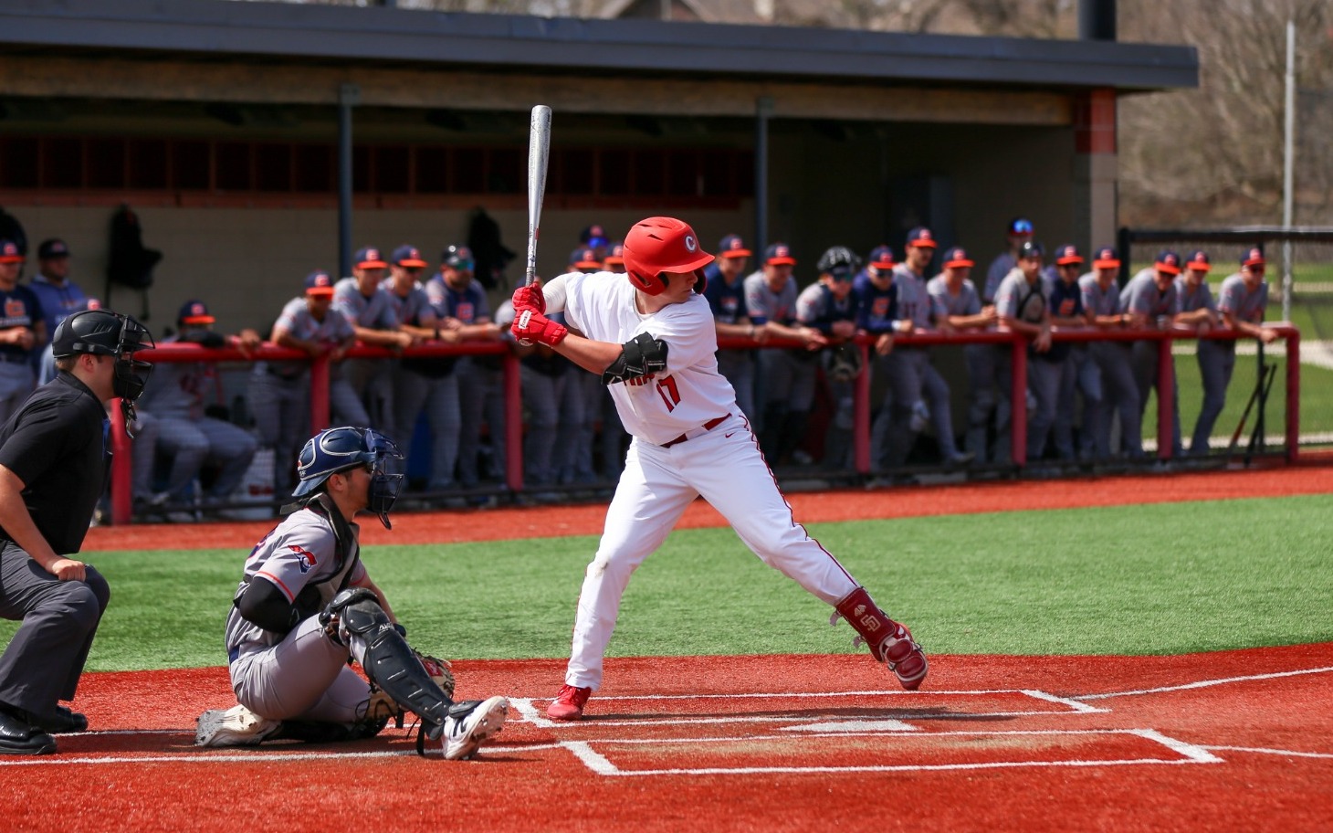 Michael Ossenfort at the plate