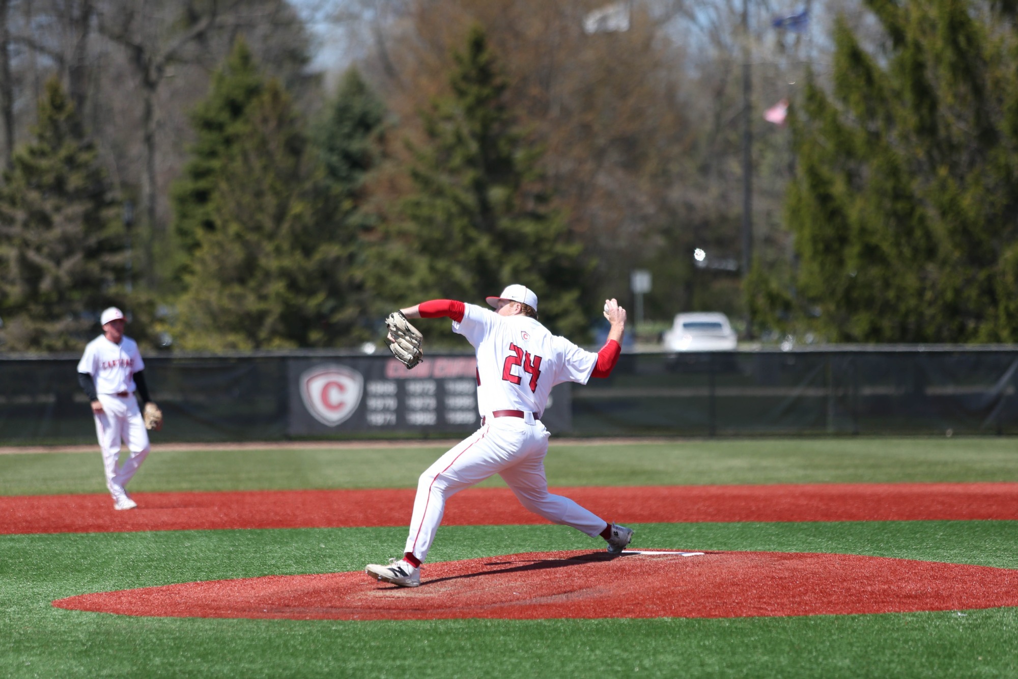 Brendan Roberts delivers a pitch