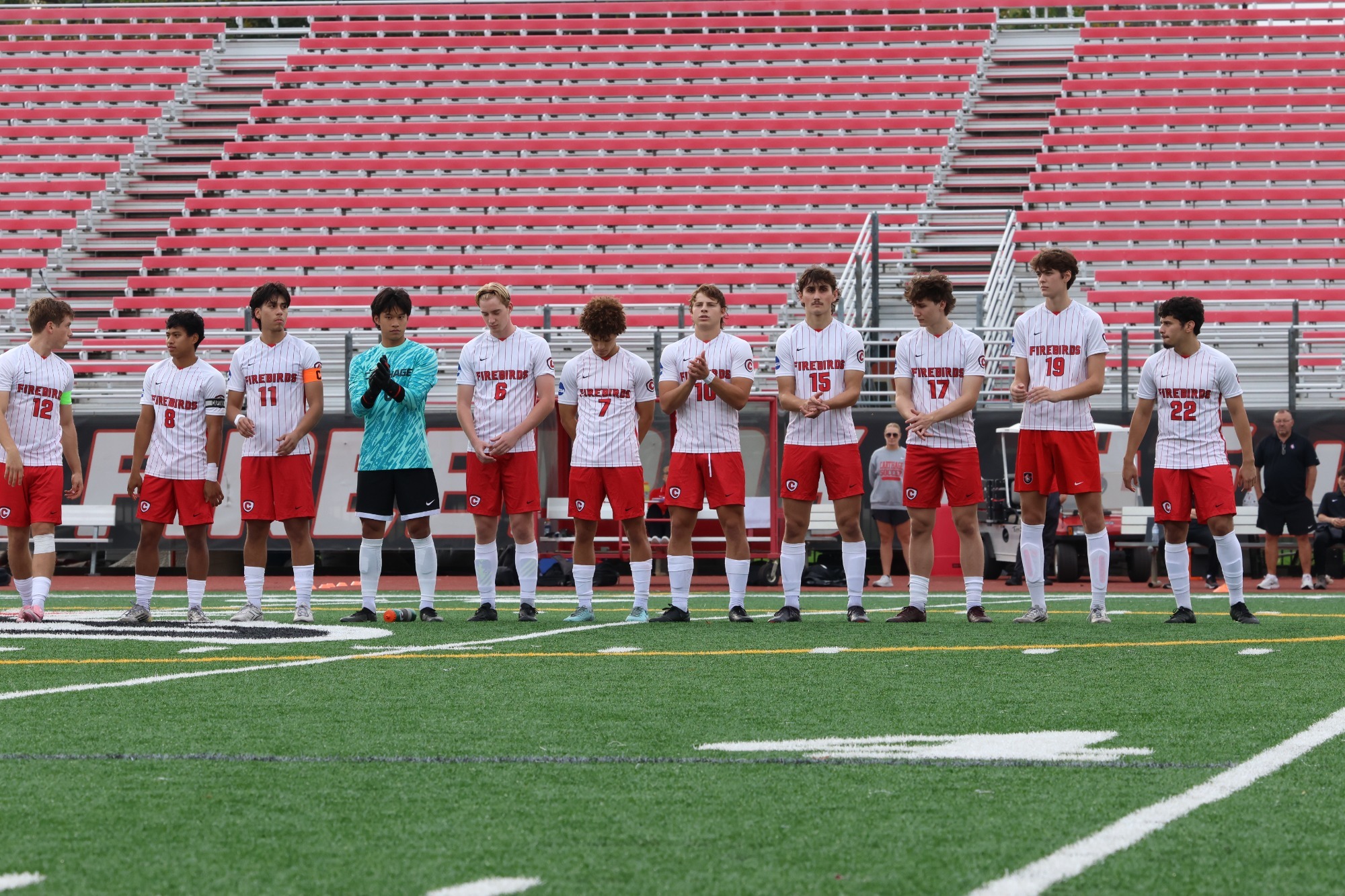 MSOC Team during starting lineups