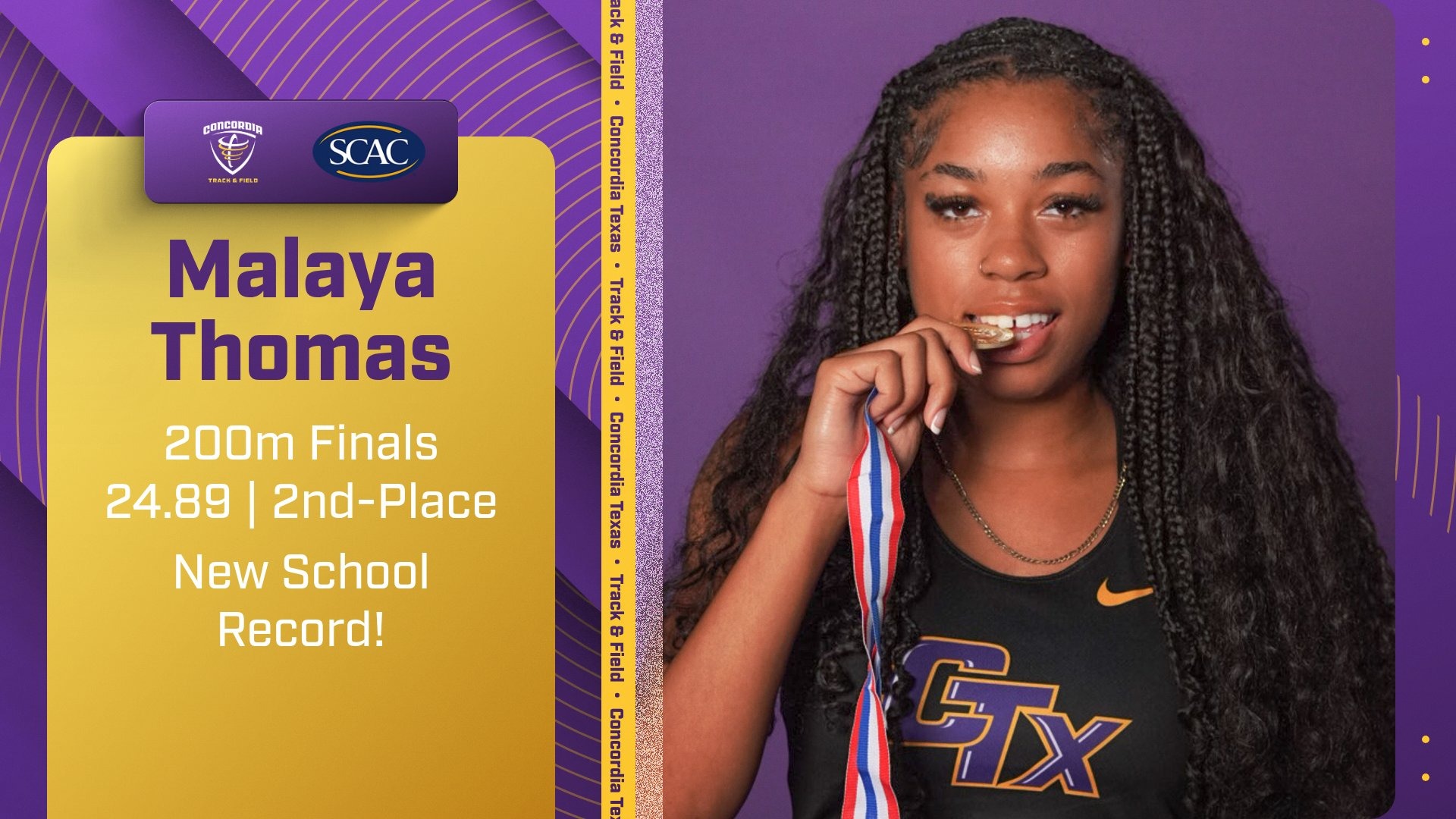 Malaya Thomas 200m School Record 4.26.26