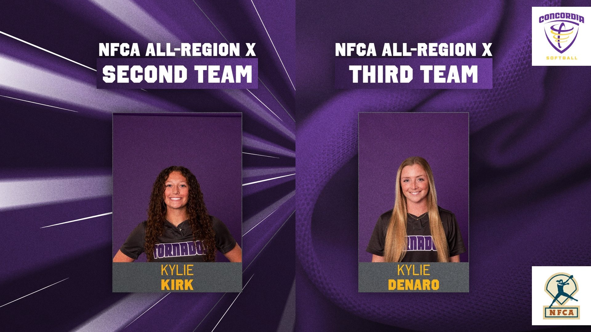 Kylie Kirk & Kylie Denaro NFCA 2026 All-Region
