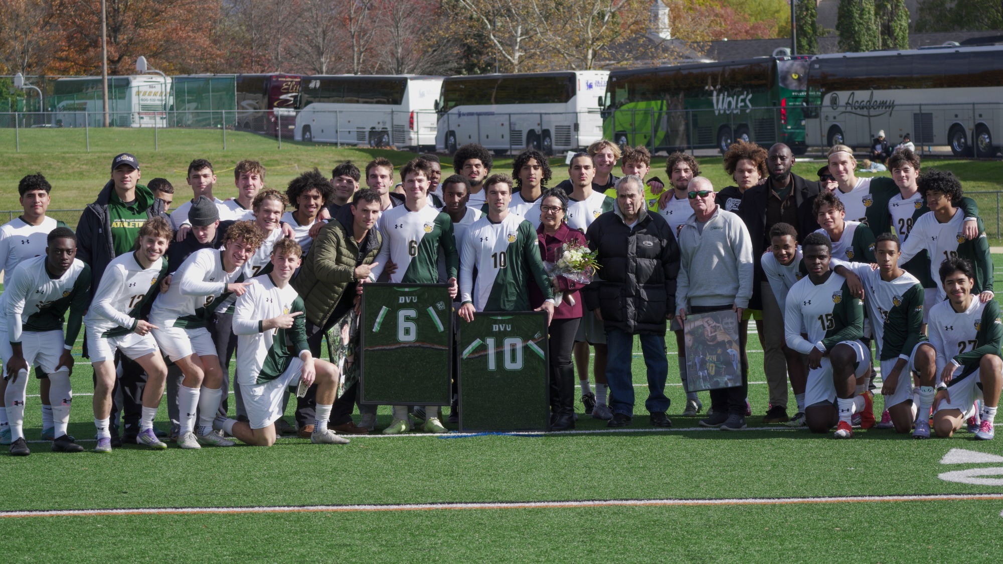 2025 men's soccer senior day Rourke Watson and Aaron Osborne