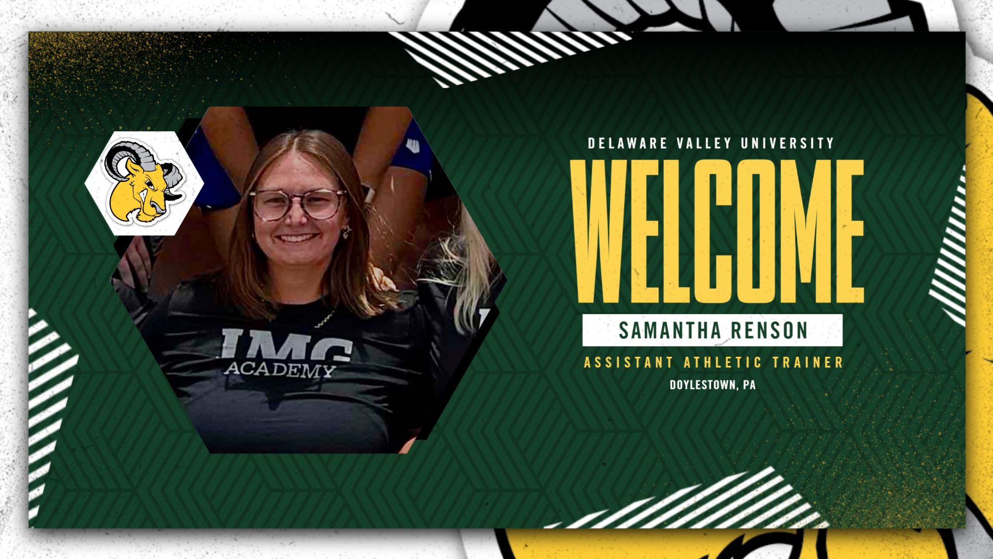 Welcome Athletic Trainer Samantha Renson