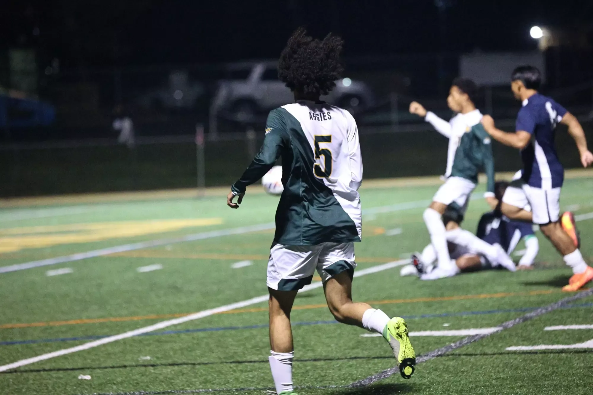 Breaden Rawlings playing men's soccer vs. Saint Elizabeth