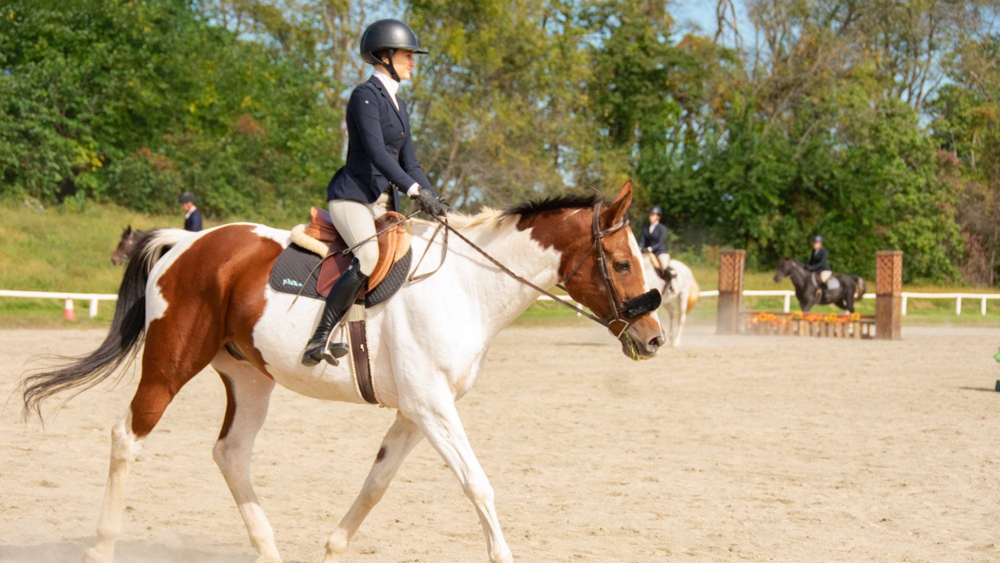 Elsa Heacock riding a horse