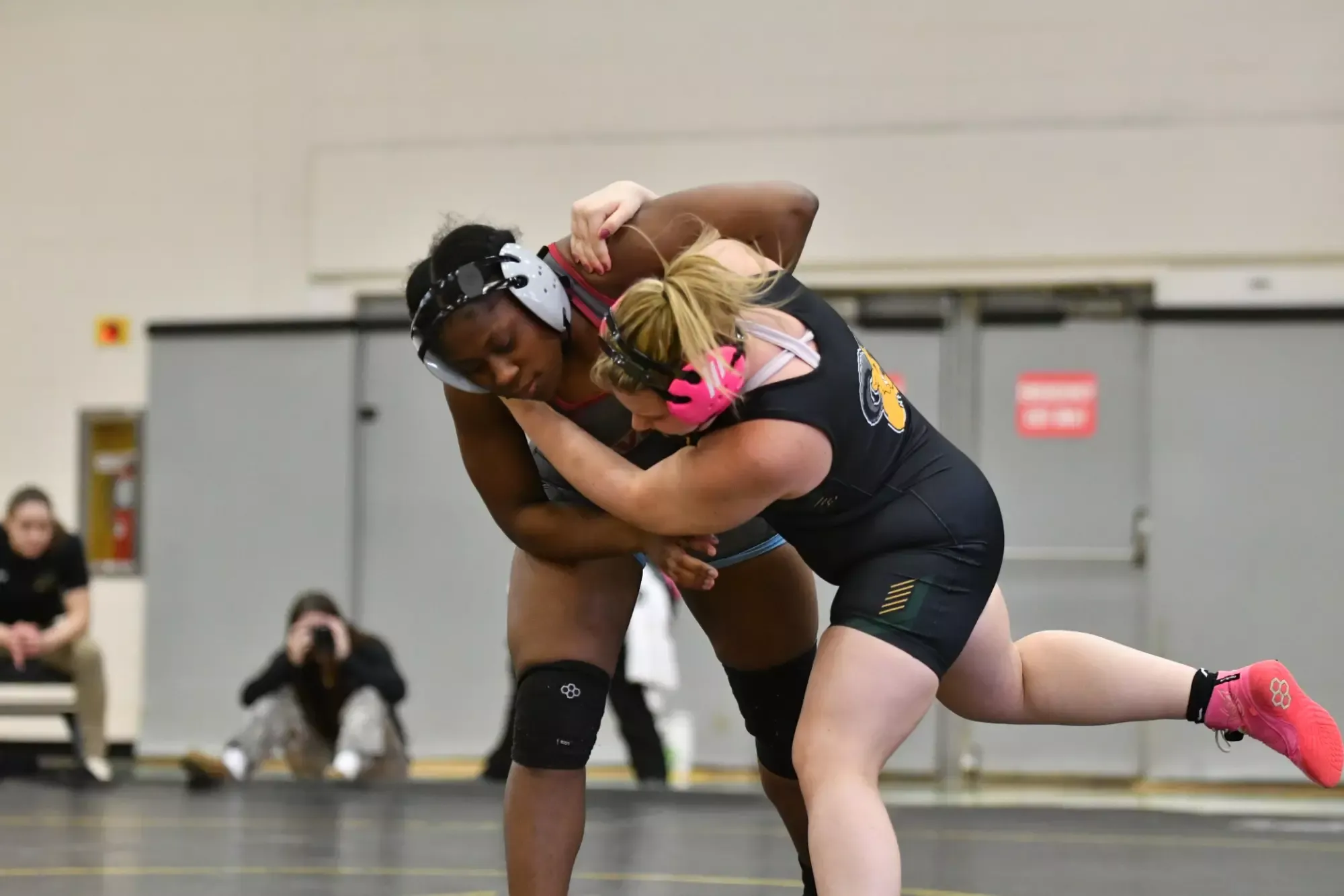 Kaylee Hudson wrestling at MAC Women's Wrestling Championships