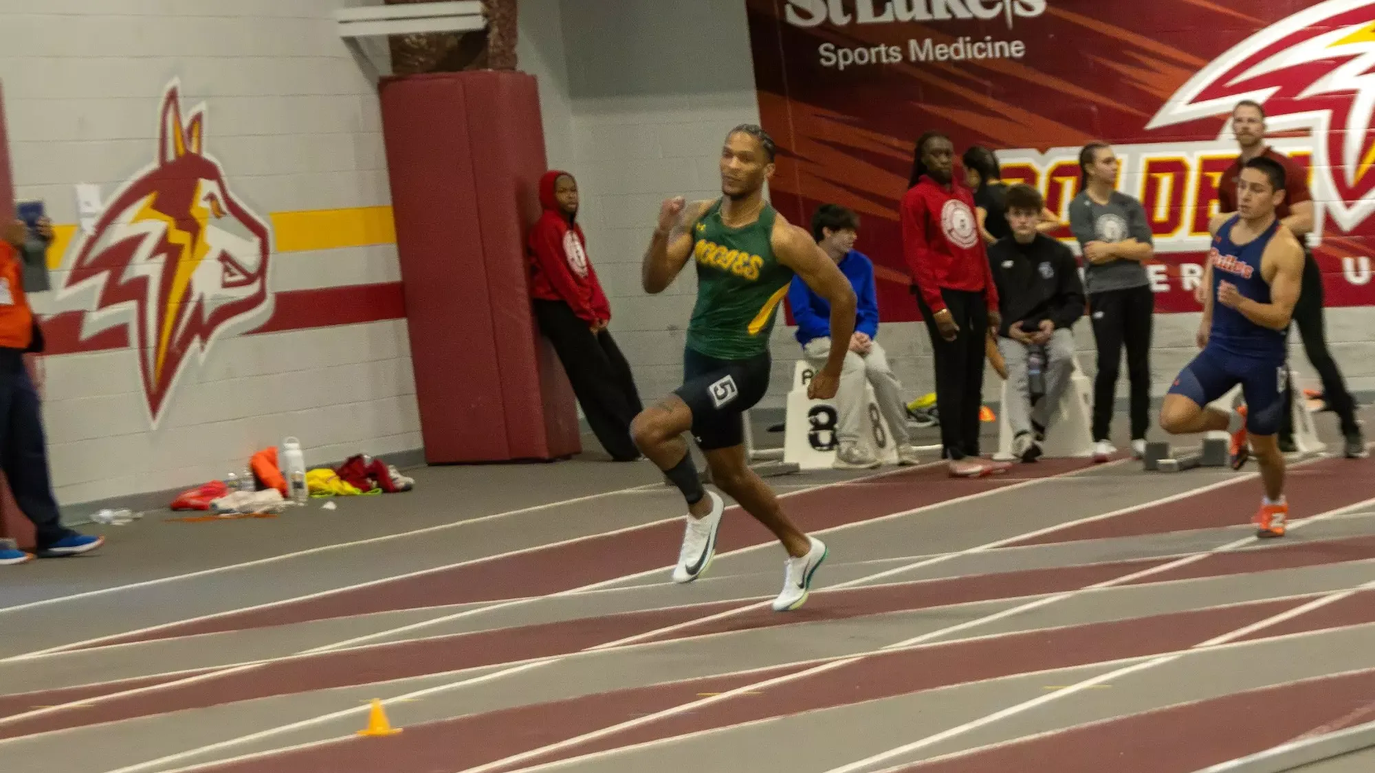 Victor Cruz at PLEX Shootout for track and field