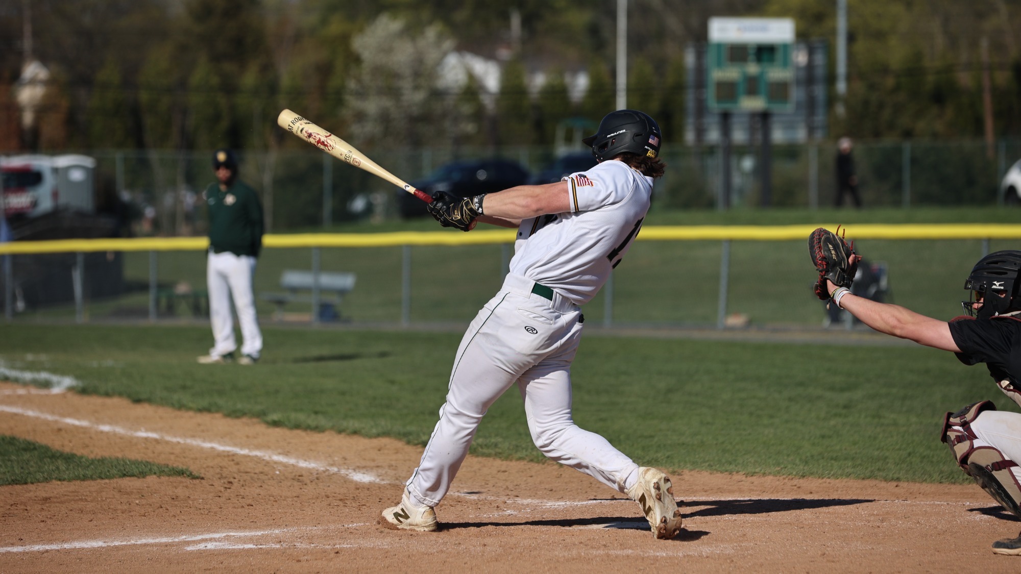 John Dzielawa playing baseball