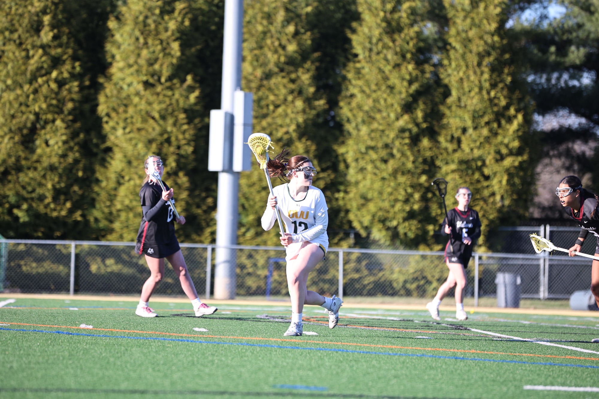 Gabriella Guerra playing women's lacrosse vs. Manhattanville