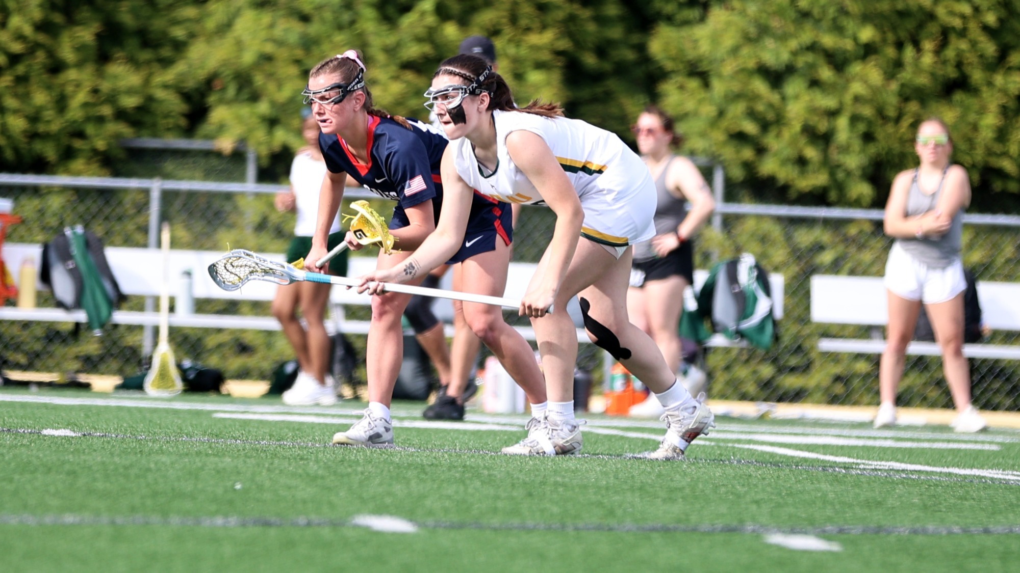 Gabriella Guerra playing women's lacrosse vs. FDU-Florham