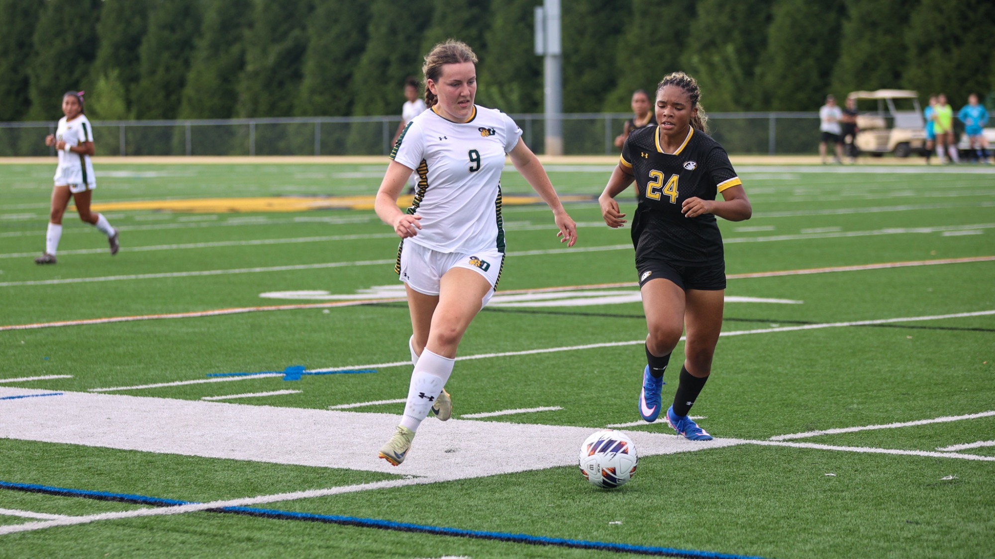 Kieran Gilligan playing soccer against Cedar Crest