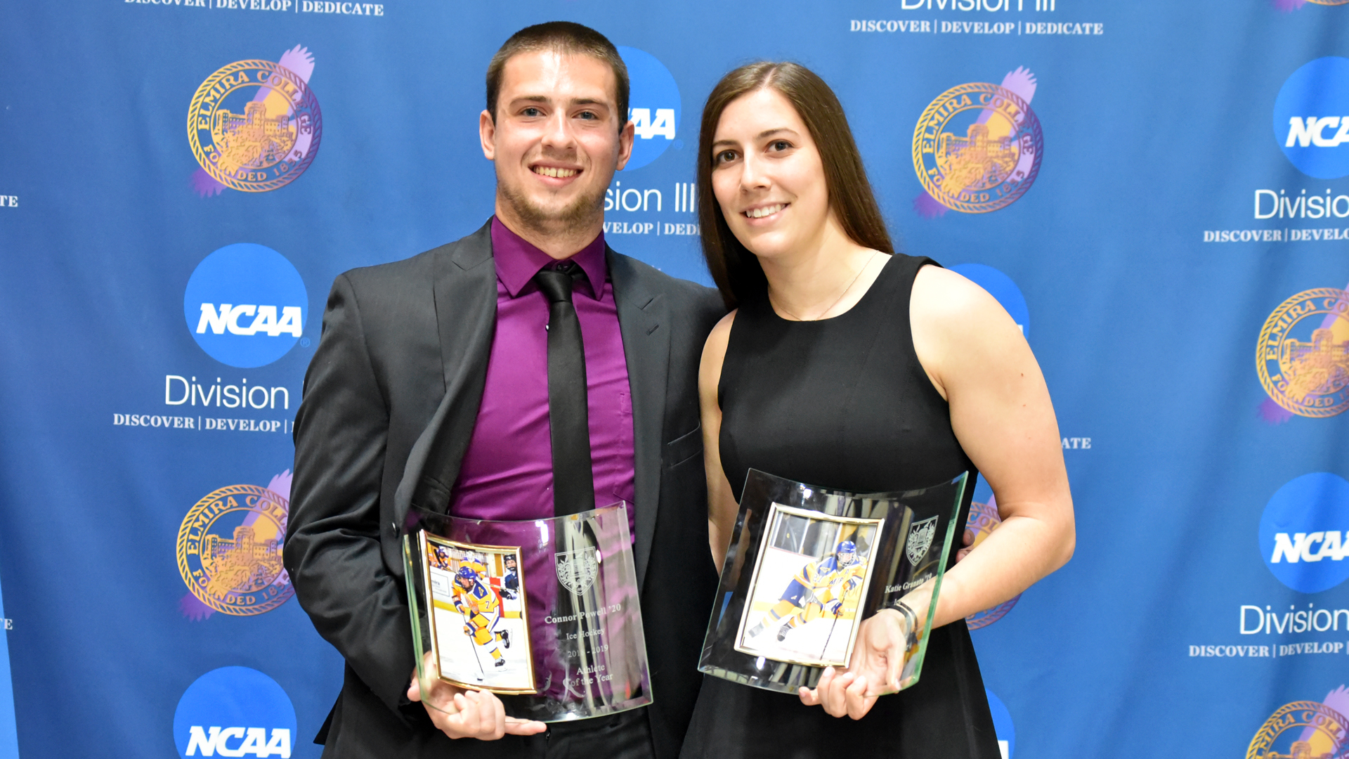 Connor Powell & Katie Granato, 2018-19 Athletes of the Year