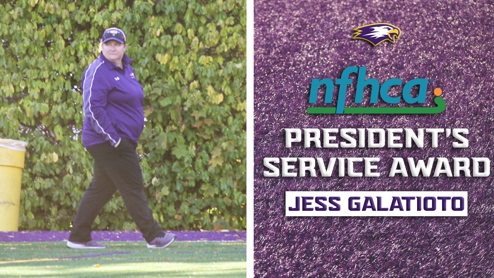 Jess Galatiatio Earns NFHCA President's Service Award