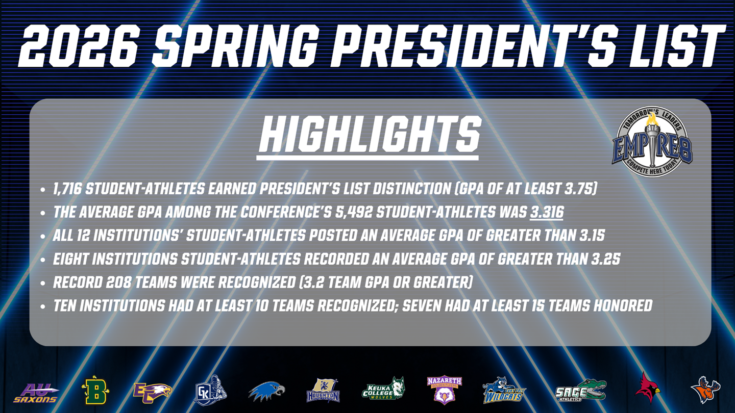 E8 2026 Spring President's List, 06.15.26