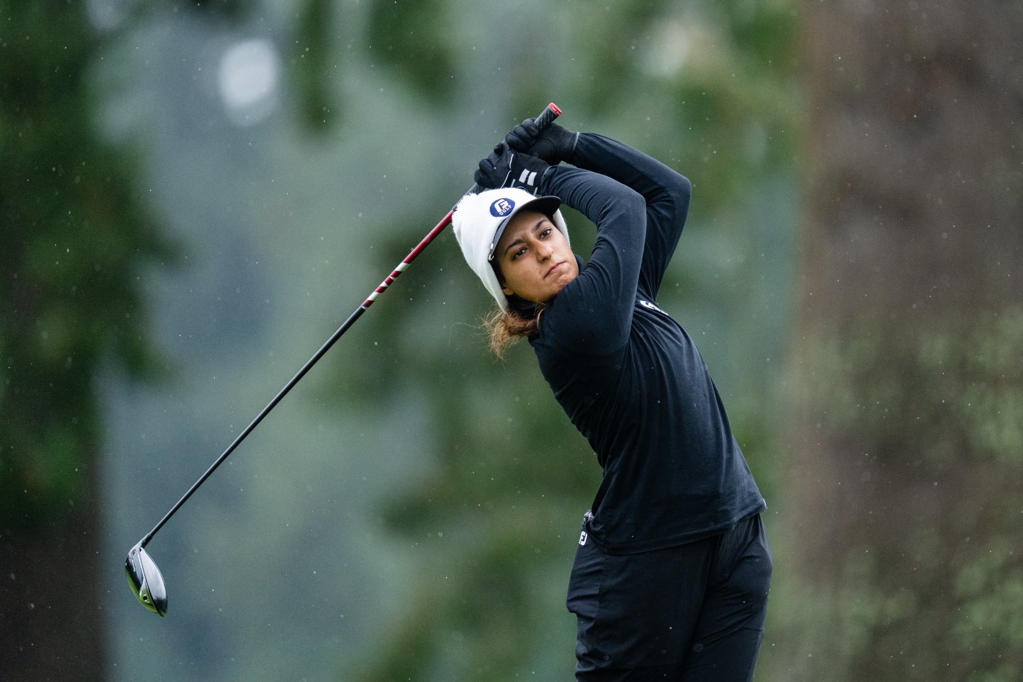 Samar D'Silva swings the club